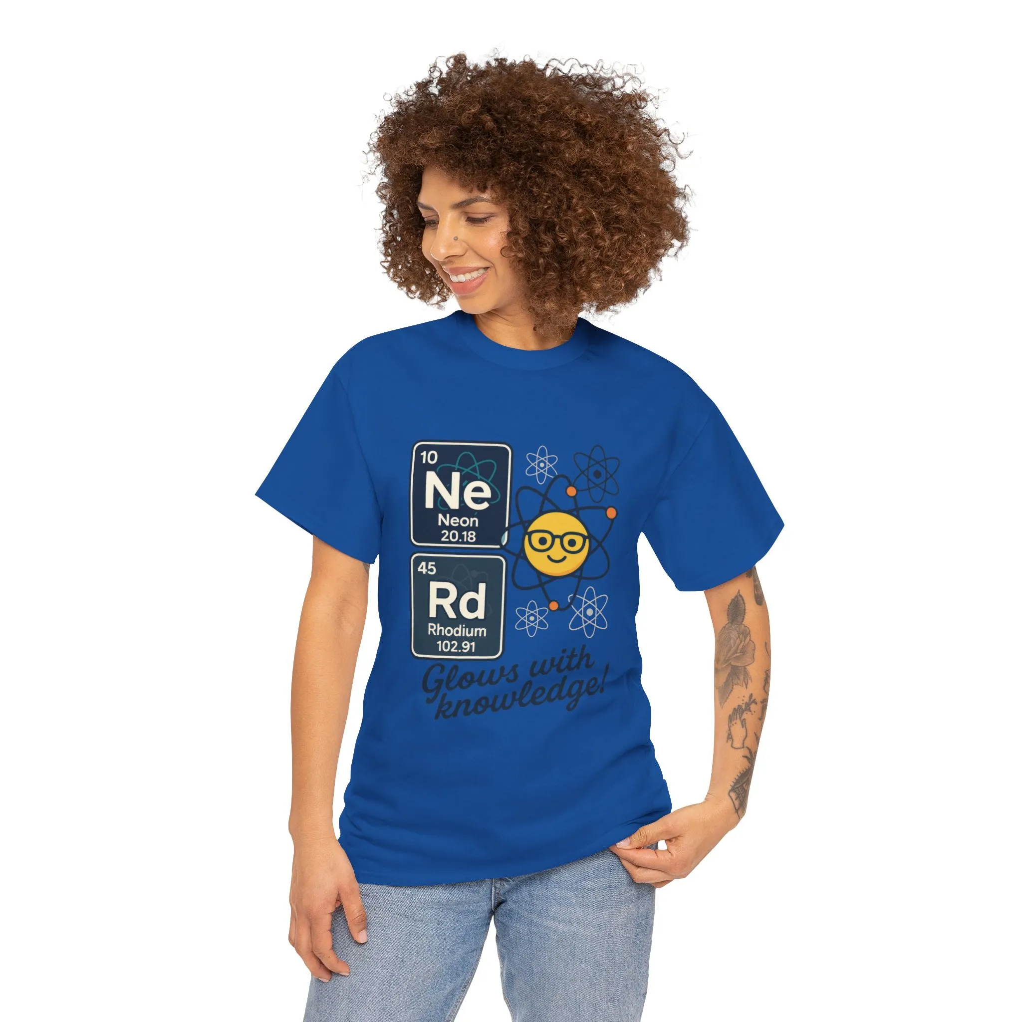 Funny Womens Nerd T-Shirt, NeRd Periodic Table Shirt, Glowing Knowledge Tee, Science Lover Gift, Chemistry Shirt, STEM Apparel, Science Tee - Image 35