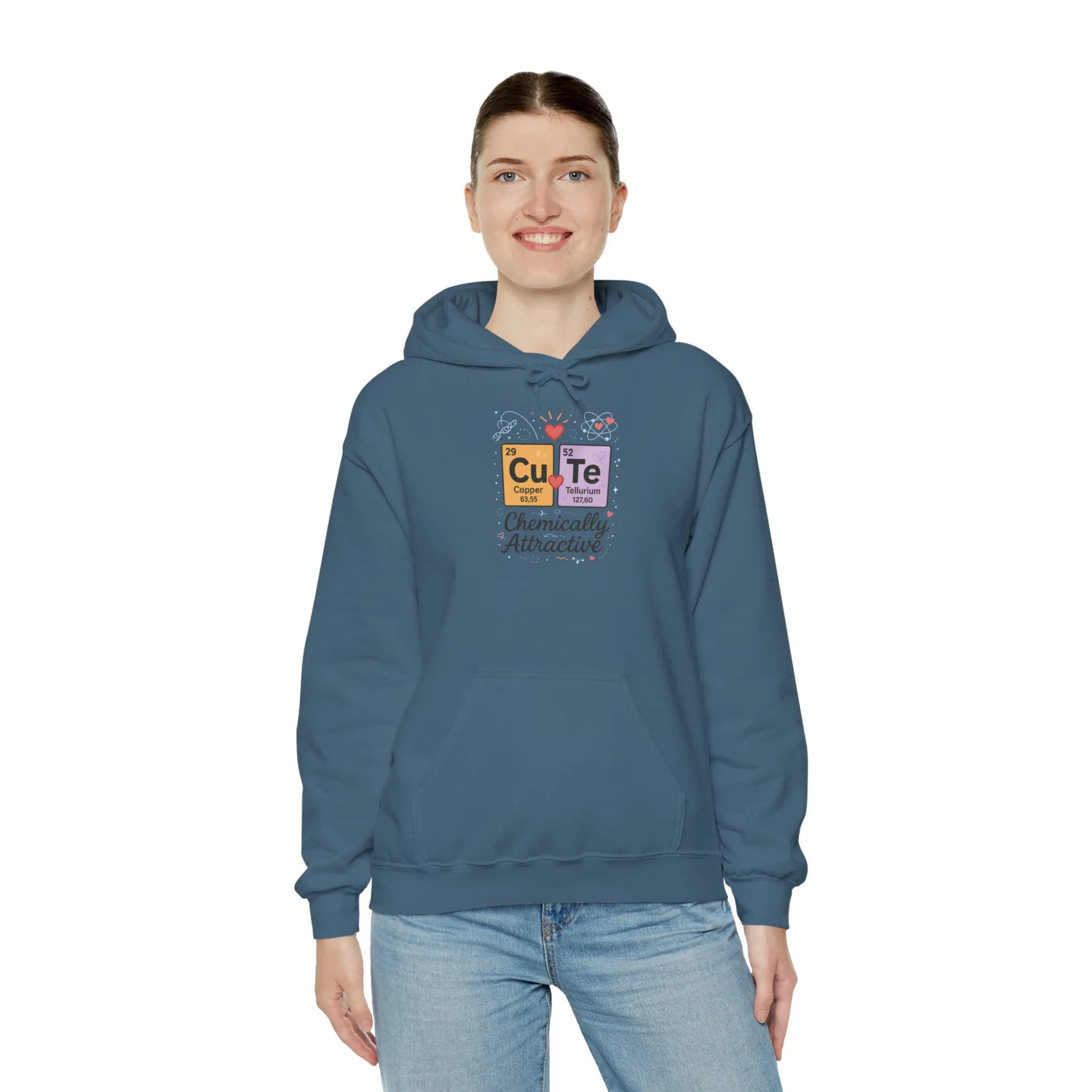 Cute Chemistry Hoodie for Women, CuTe Periodic Table Sweatshirt, Chemically Attractive Science Gift for Her, Great for Birthdays & Holidays - Image 15