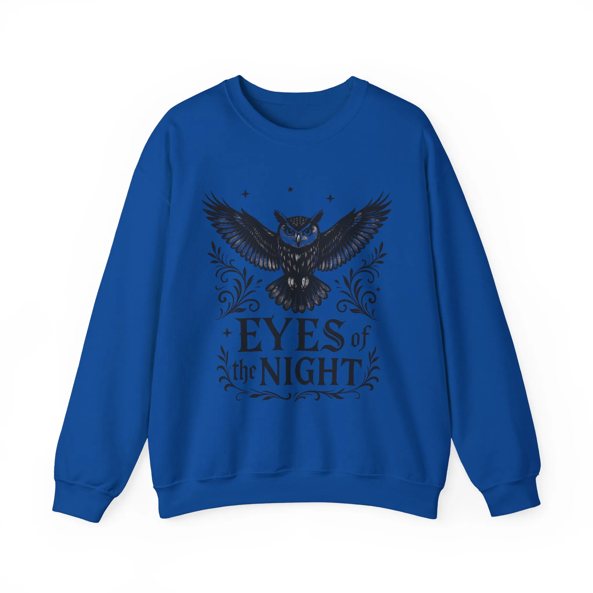 Eyes of the Night Owl Sweatshirt, Mens Dark Gothic Sweatshirt, Mysterious Owl Graphic Pullover, Forest Bird of Night Design, Halloween Gift - Image 33