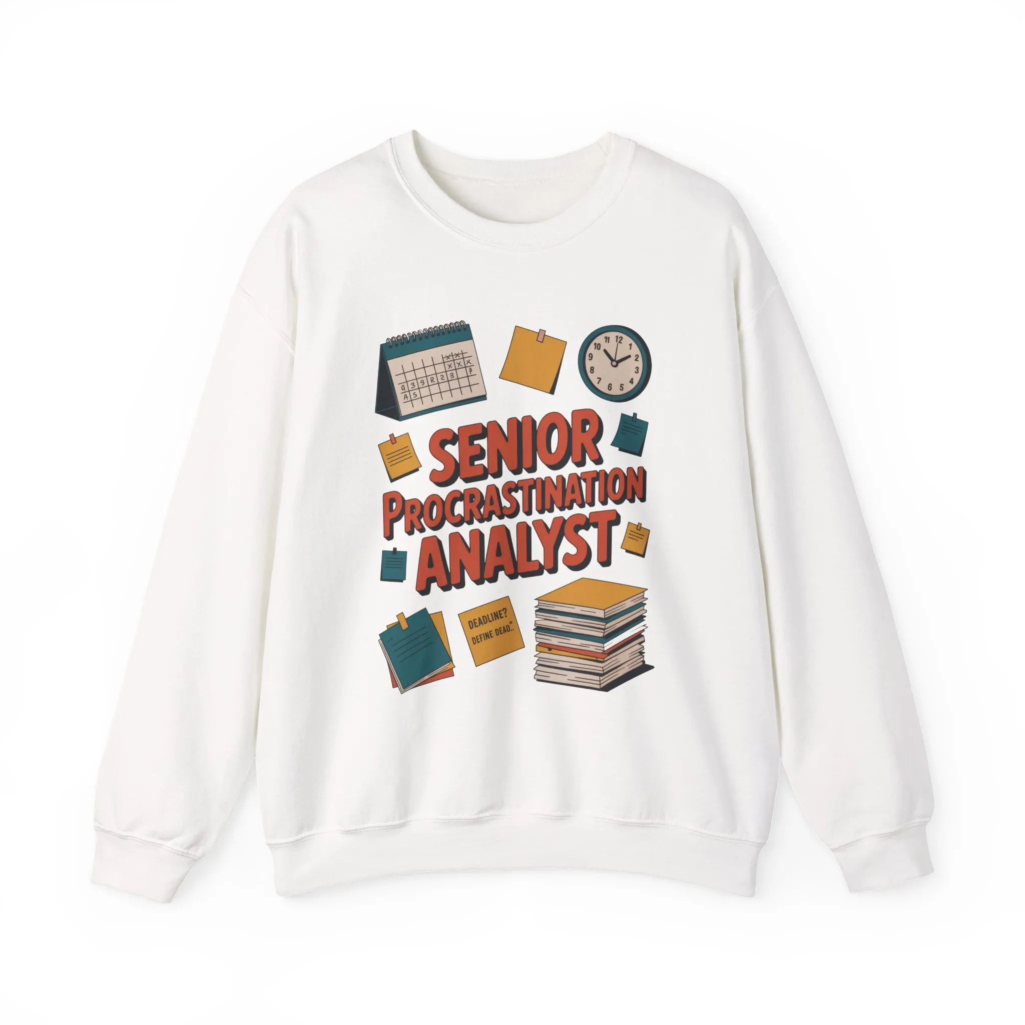 Senior Procrastination Analyst Sweatshirt, Gift for Graduates, Office Humor Apparel, Meme Sweatshirt, Casual Wear, Motivation Humor Apparel - Image 5