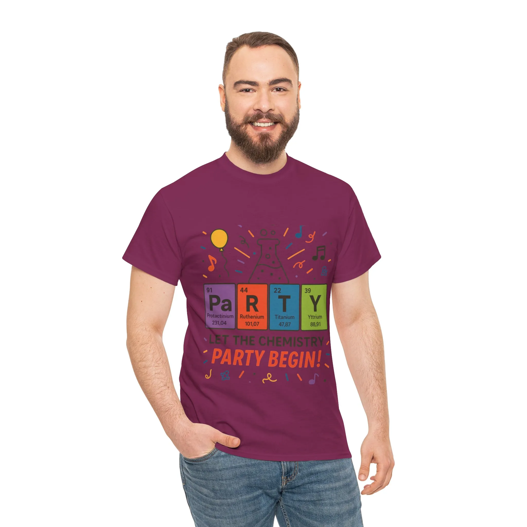 Funny Chemistry Party T-Shirt, Periodic Table PaRTY Tee, Unisex Science Humor Shirt, Gift for Chemistry Teacher,Science Tee, Nerdy Pun Shirt - Image 30