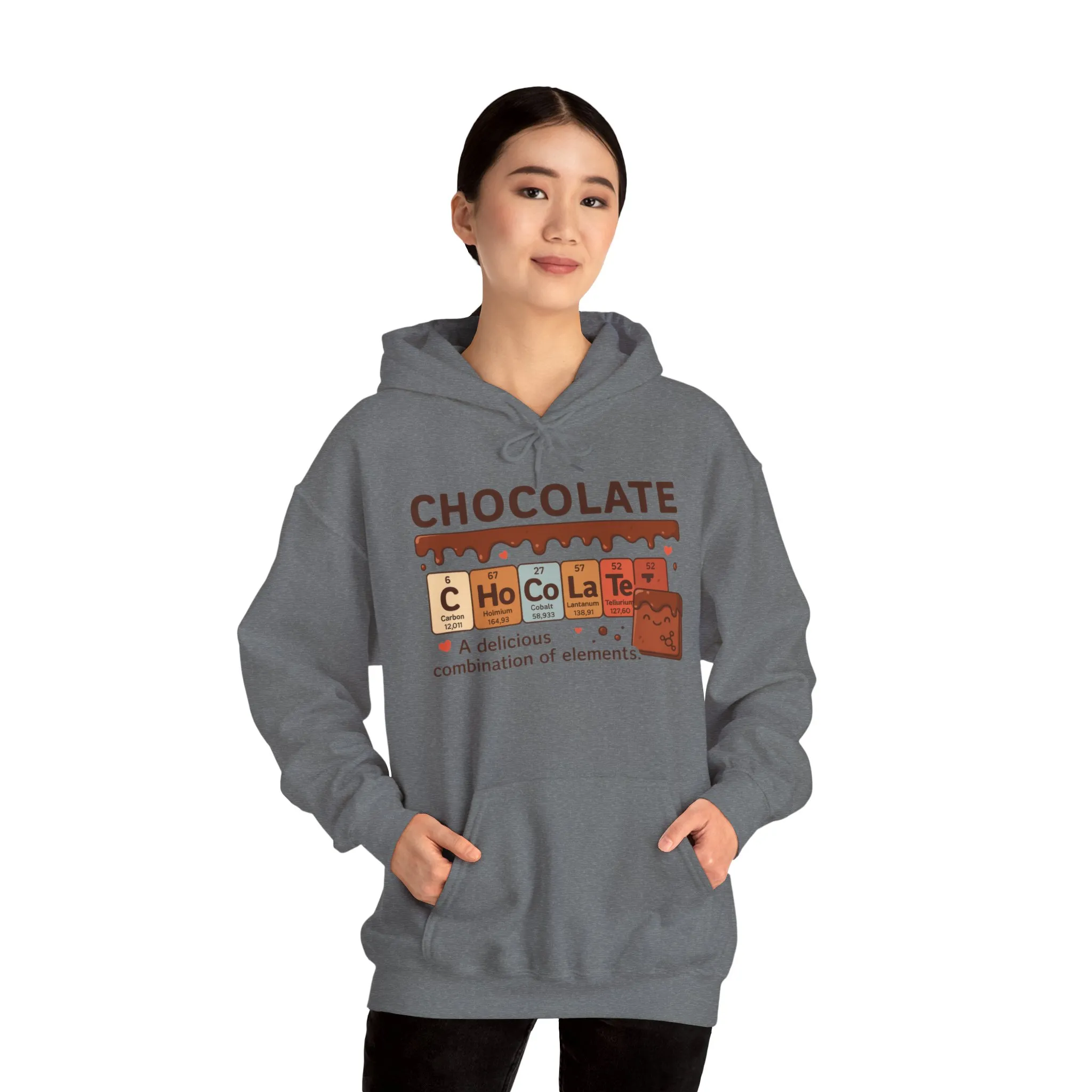 Chocolate Lovers Comfort Hoodie, Perfect Gift for Chemistry Lovers, Casual Wear, Sweet Treats Enthusiasts, Birthdays, Chemistry Students - Image 13