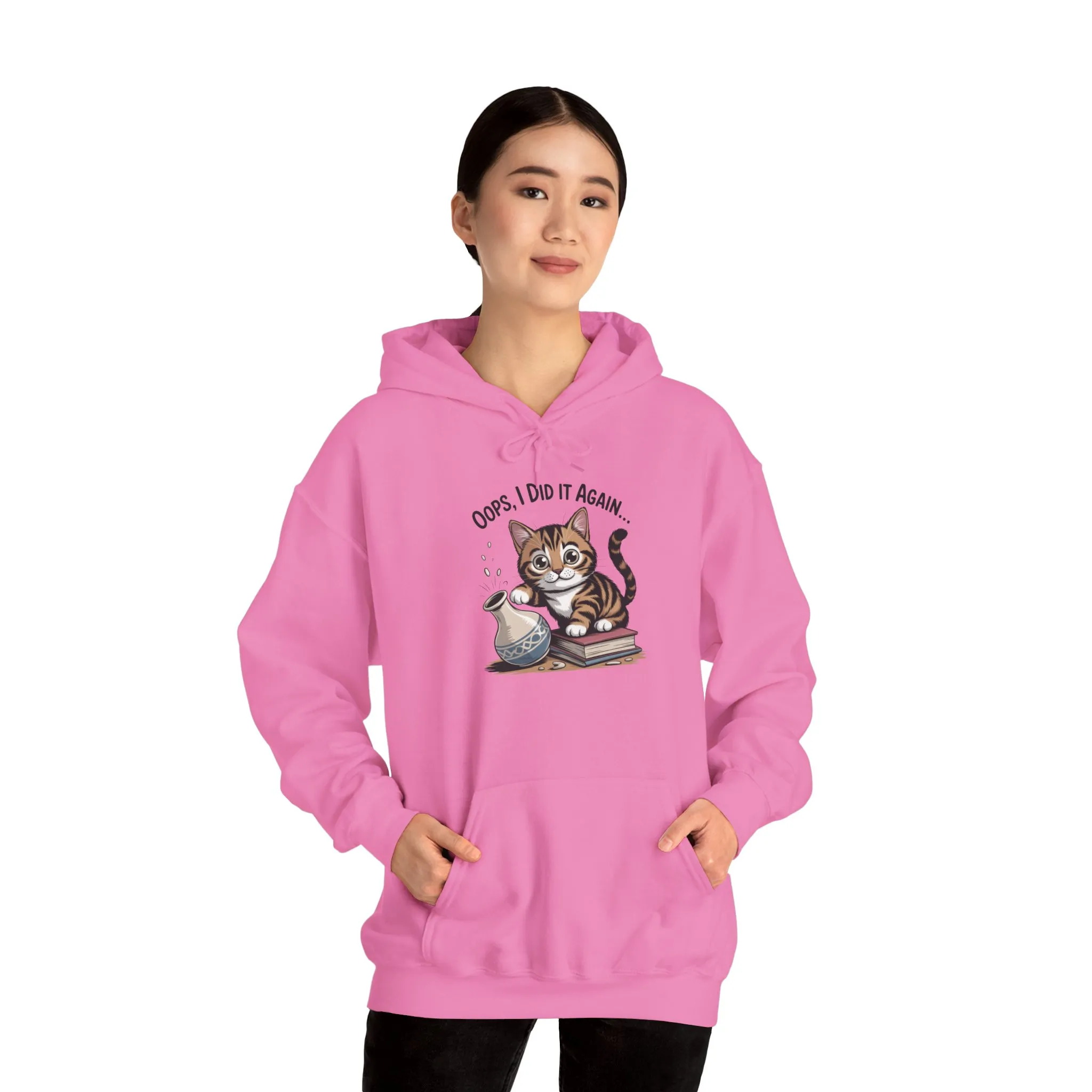 Cat Lover's Hoodie: Oops, I Did It Again, Funny Sweatshirt, Gifts for Animal Lovers, Cozy Hooded Sweatshirt, Pet Owner Apparel, Cute [...] - Image 51