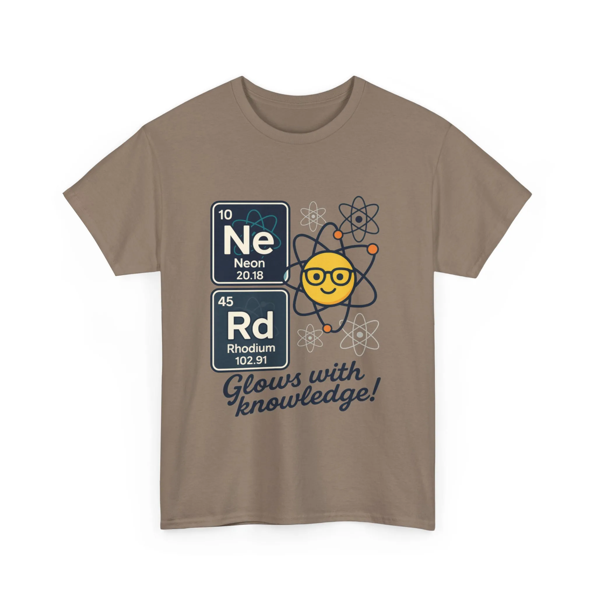 Funny Mens Nerd T-Shirt, NeRd Periodic Table Shirt, Glowing Knowledge Tee, Science Lover Gift, Chemistry Shirt, STEM Apparel, Science Tee - Image 4