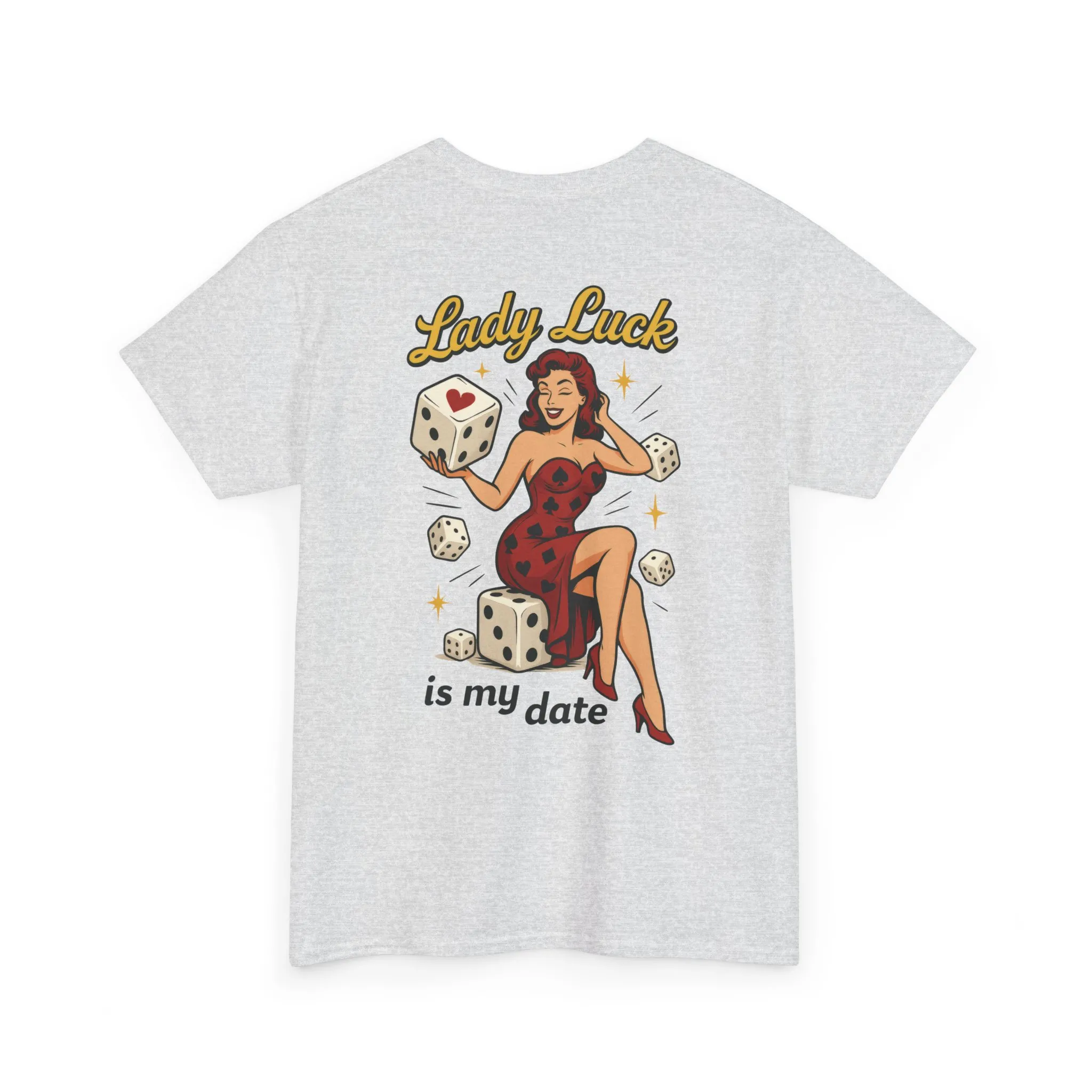 Lucky Me Tee, Retro Lady Luck Shirt for Men, Gambling & Dice Themed Tee, Vintage Pin-Up Vegas Gift, Good Luck Gifts, for Luck Enthusiasts - Image 34
