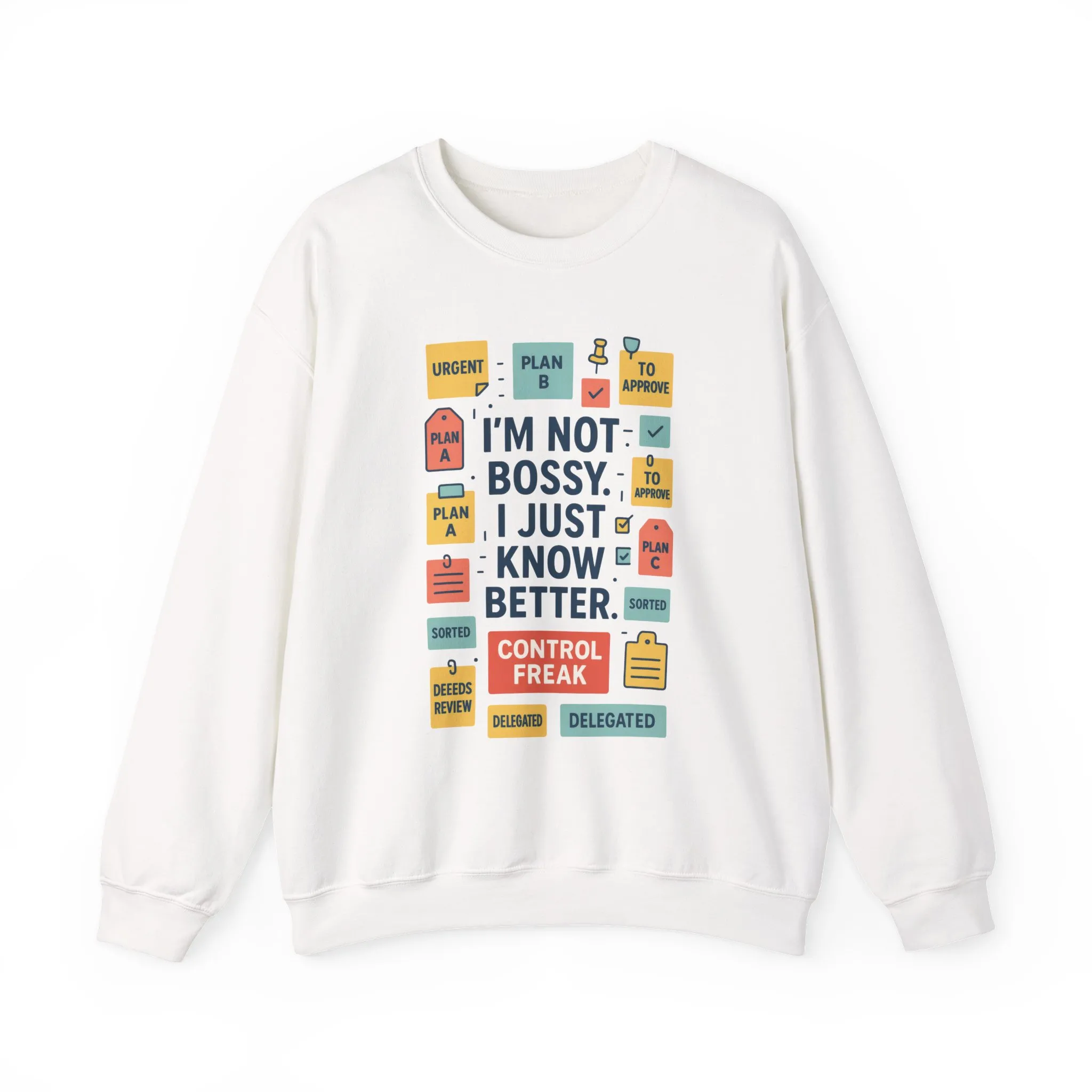 Funny Womens Control Freak Sweatshirt, Bold Sarcastic Quote Pullover, Ideal Gift for Bossy Friends, Funny Womens Sweatshirt - Image 4