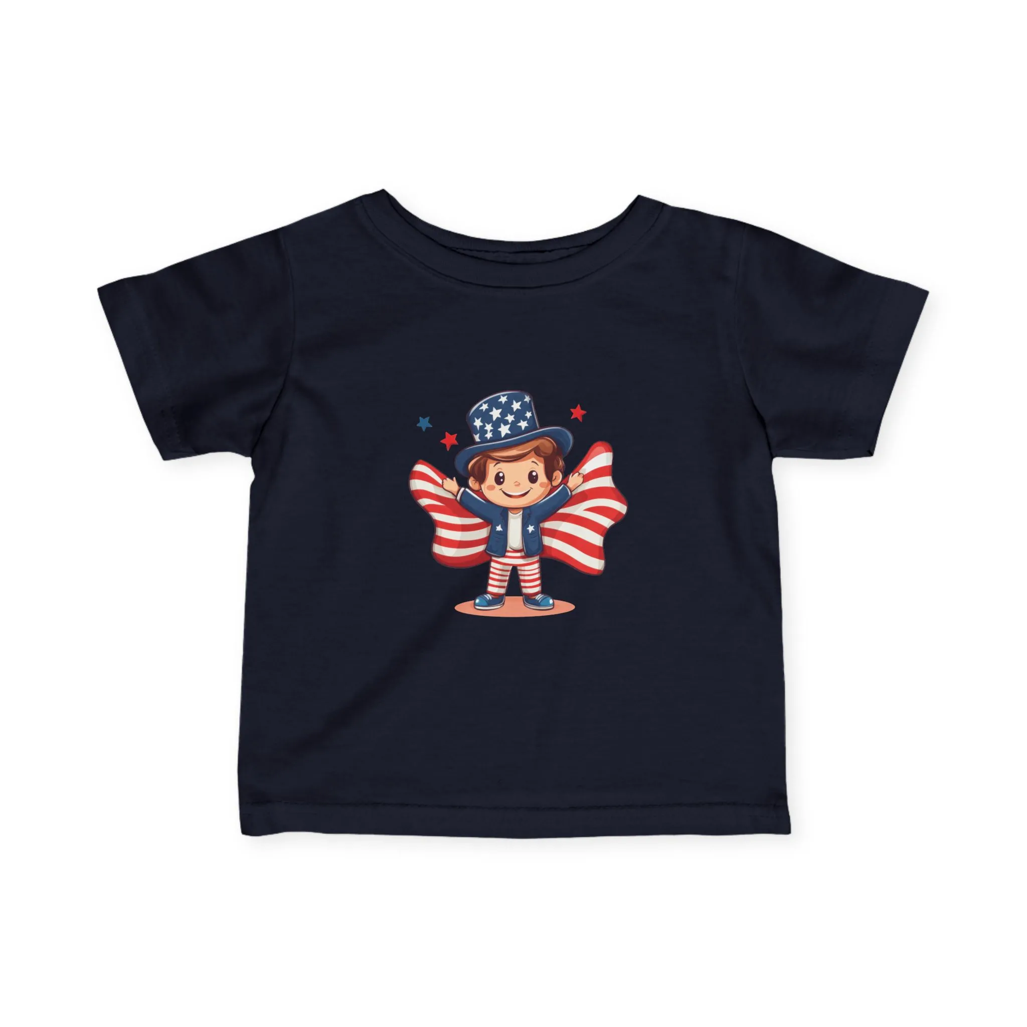 Patriotic Infant Tee, Cute Kid T-Shirt for 4th of July, Baby Independence Day Shirt, Toddler Flag Outfit, American Spirit Clothes - Image 34