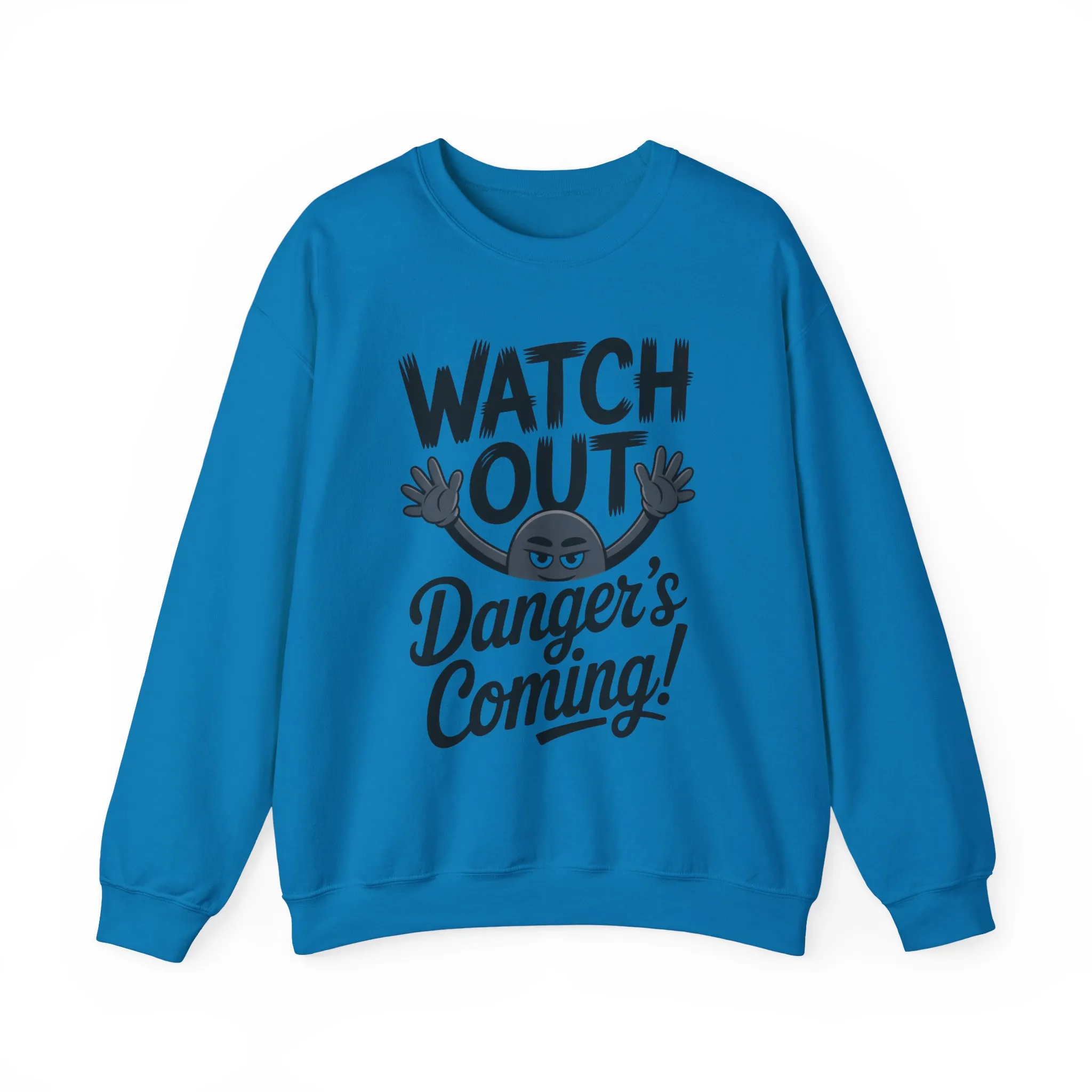 Mens Casual Crewneck Sweatshirt with Warning Message, Funny Gift for Friends, Cozy Layer for Everyone, Great for Halloween, Fall - Image 22