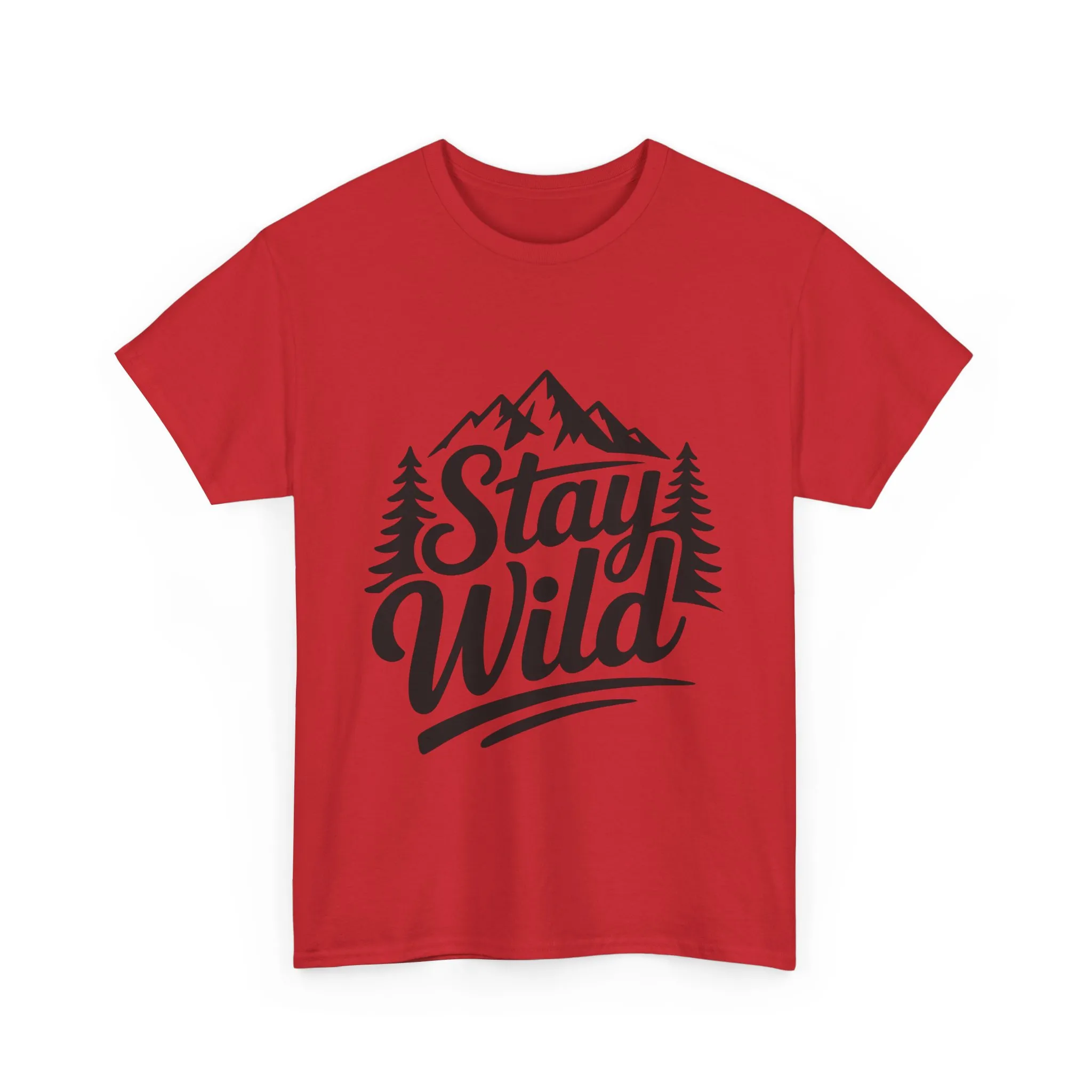 Stay Wild Adventure Tee, Unisex Heavy Cotton Tee for Nature Lovers, Camping, Hiking, Gifts for Outdoorsy Friends, Nature Graphic Tee - Image 34