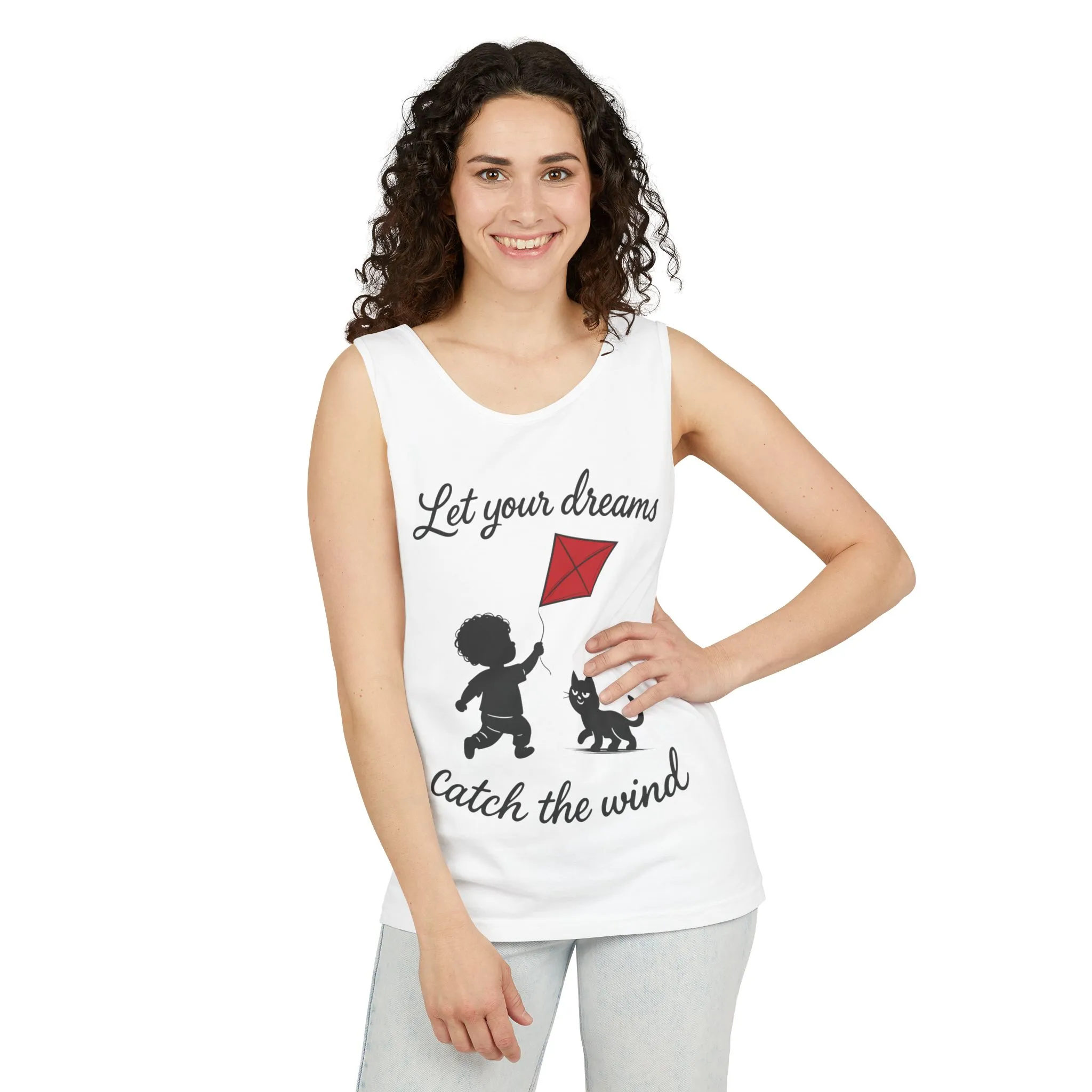 Dream-Catching Tank Top - Lightweight, Womens, Inspirational Graphic Tee, Summer Wear, Perfect Gift for Kids & Families - Image 6