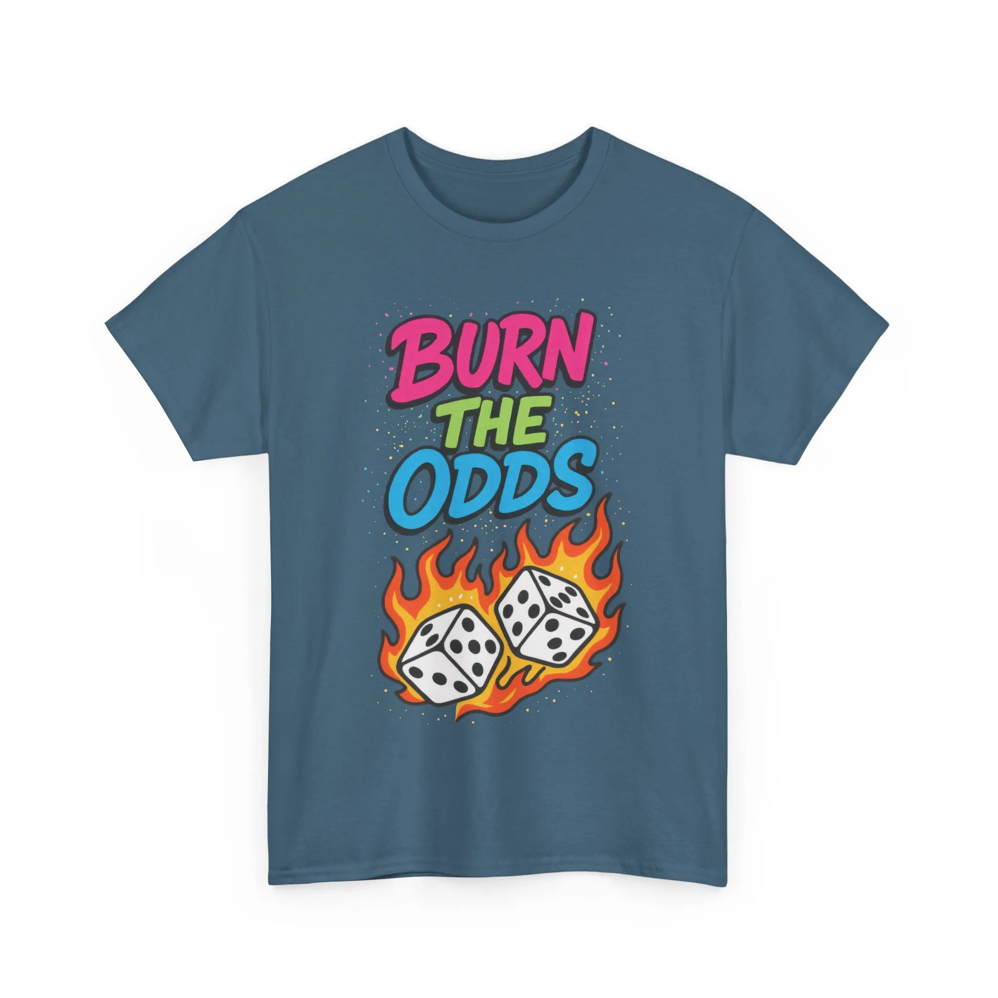 Burn the Odds Graphic Tee | Cool Casual Wear, Gaming Shirt, Unisex Cotton Tee, Dice Design T-Shirt, Gift for Gamers - Image 11