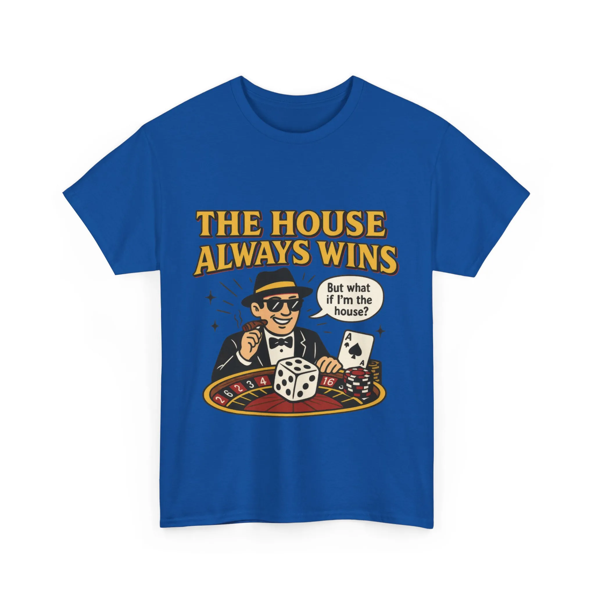 Vintage Casino Humor Unisex Tee, Funny Gambling Shirt, Gift for Gamblers, House Always Wins T-Shirt, Vegas Style Gift, Casino Quote Tee - Image 19