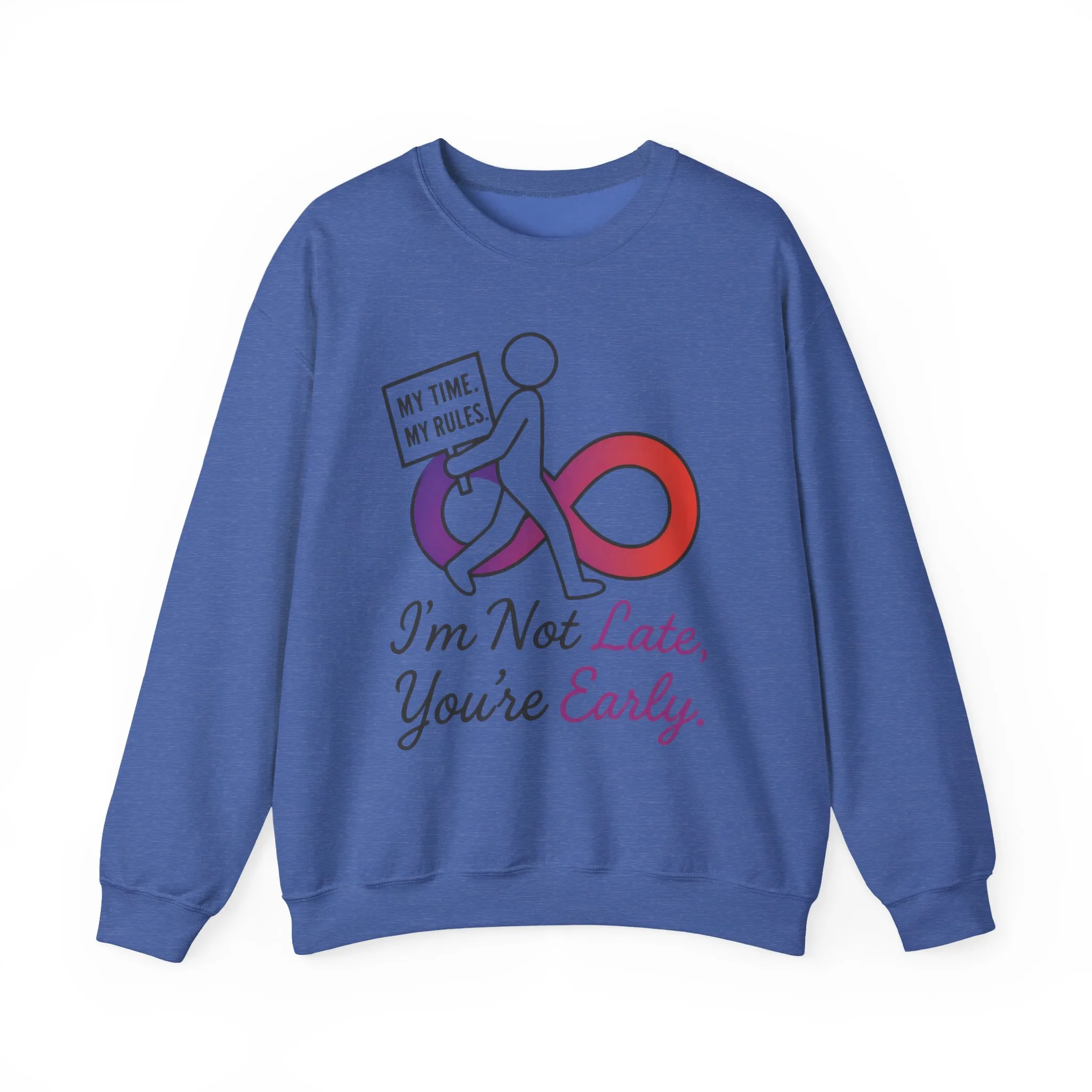 My Time, My Rules Funny Crewneck Sweatshirt, Womens Pullover, Gift for Her, Birthdays, Humor Clothing, Casual Style - Image 19