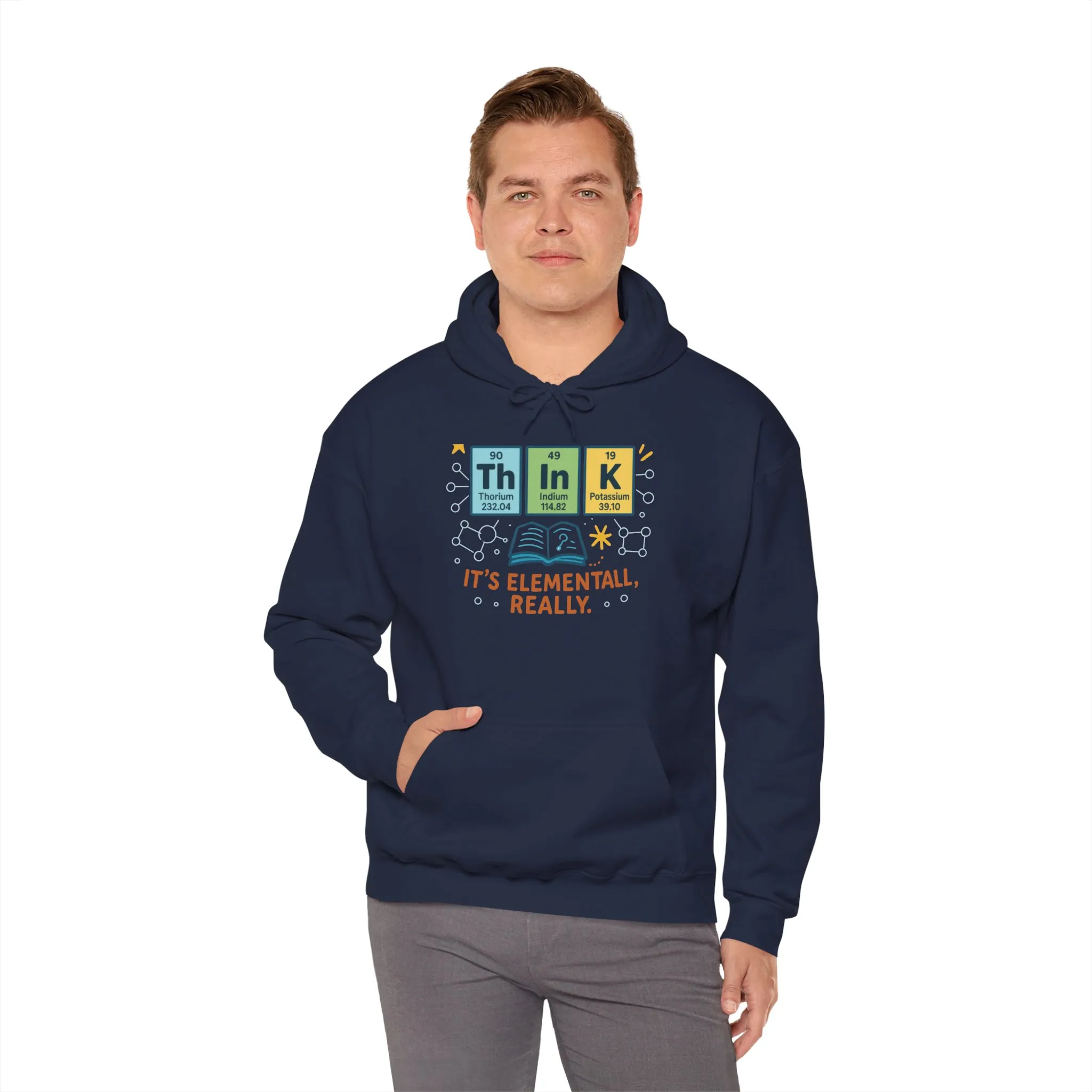 Science Hoodie for Men, Funny Nerd Hoodie, Element of Humor Sweatshirt, Science Lover Gift for Him, Chemistry Lover Gift - Image 31