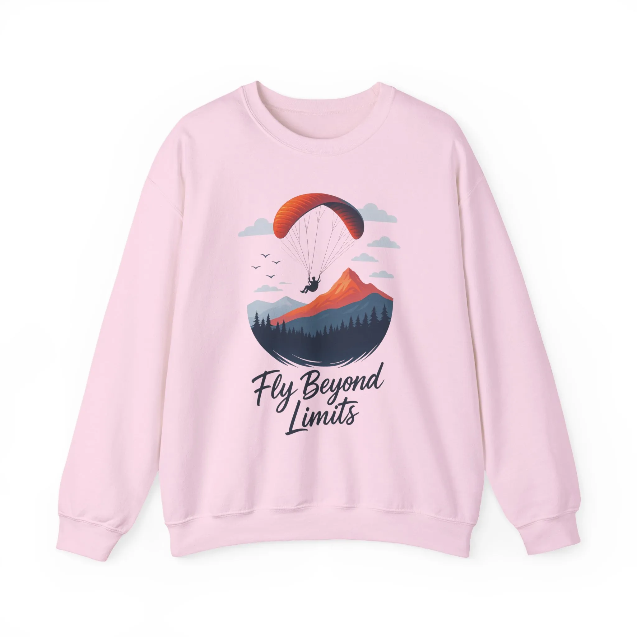 Adventure Inspiration Crewneck Sweatshirt - Fly Beyond Limits, Cozy Outdoor Outfit, Gift for Adventurers, Travel, Motivation Apparel - Image 36