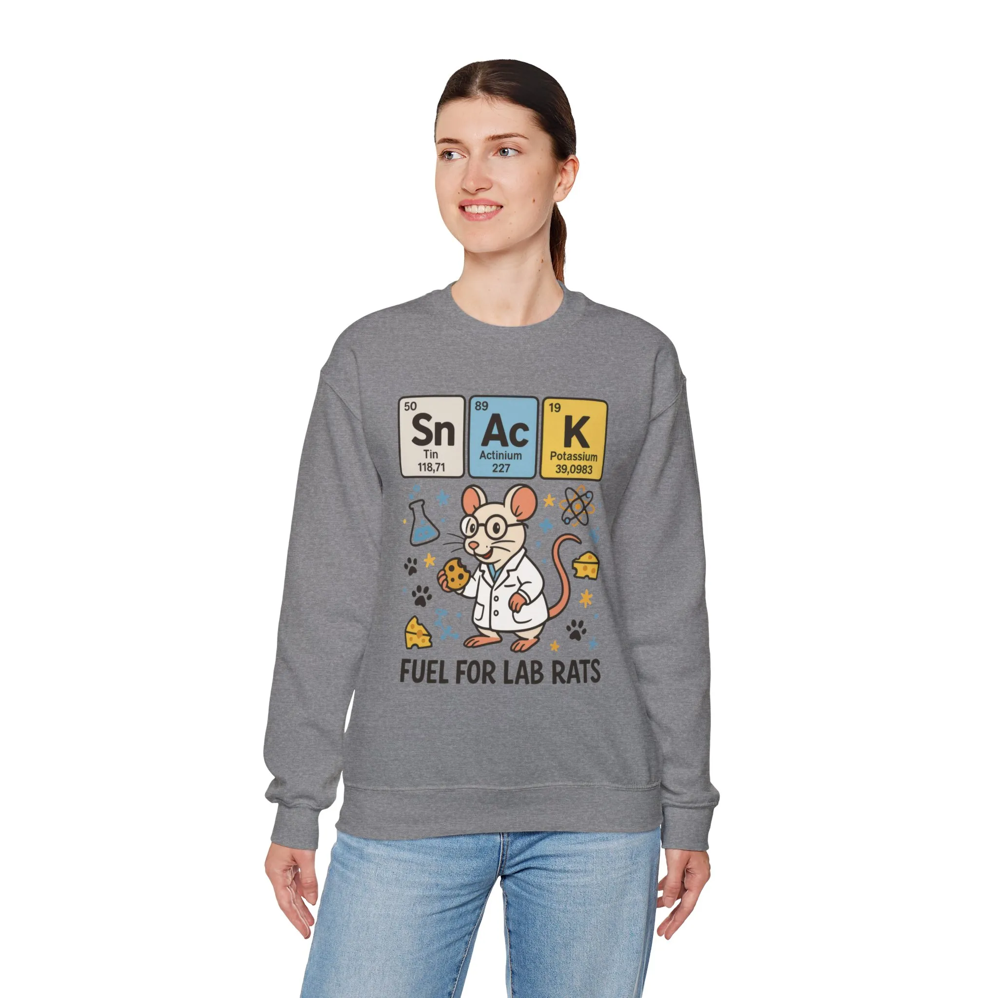 Lab Rat Science Sweatshirt, Science Crewneck, Funny Gift for Teachers, Chemistry Sweatshirt, Cute Lab Rat Design, Perfect for Birthdays - Image 14