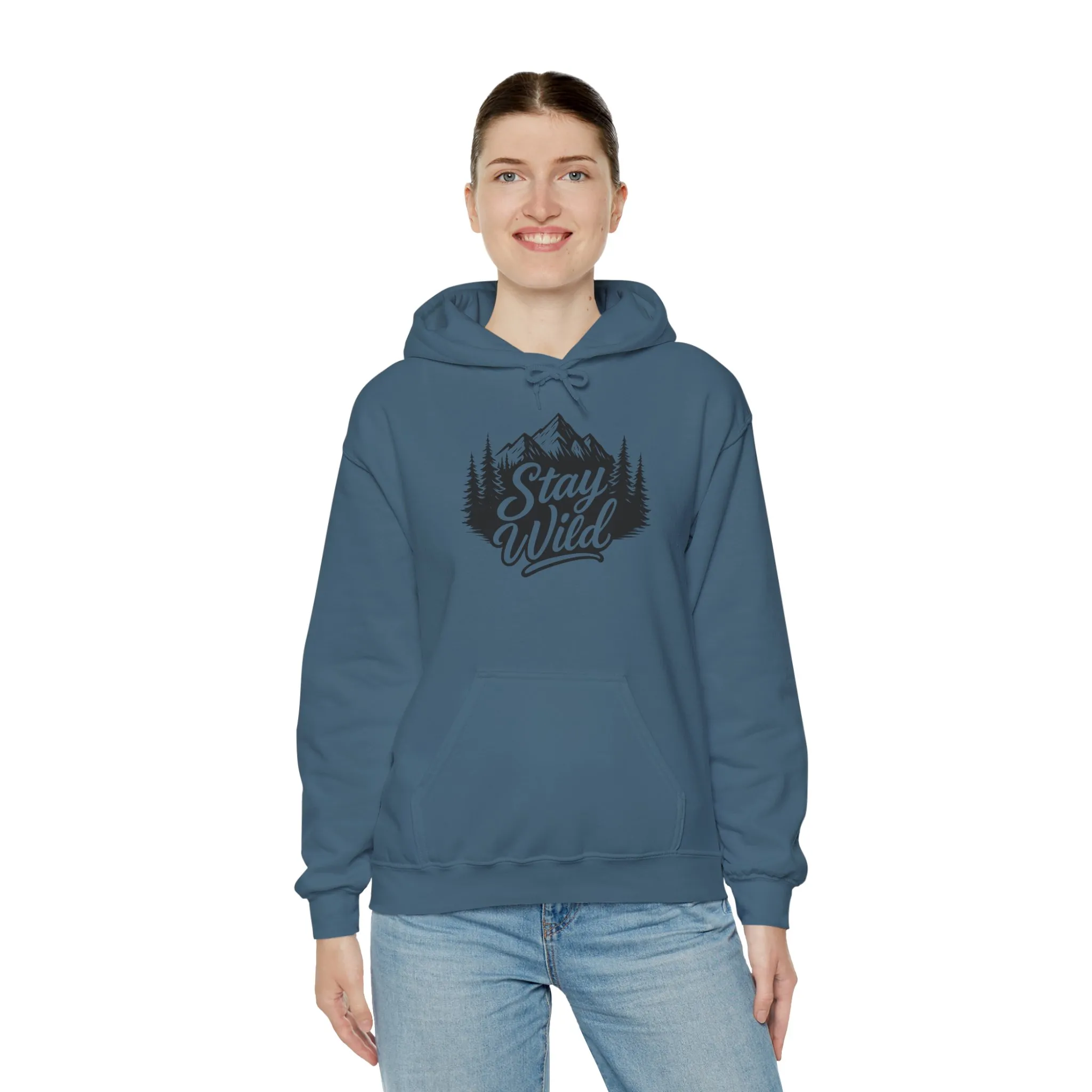 Stay Wild Hoodie, Nature Lover Unisex Pullover, Mountain Adventure Hiking Sweatshirt, Outdoorsy Gift for Him Her - Image 43