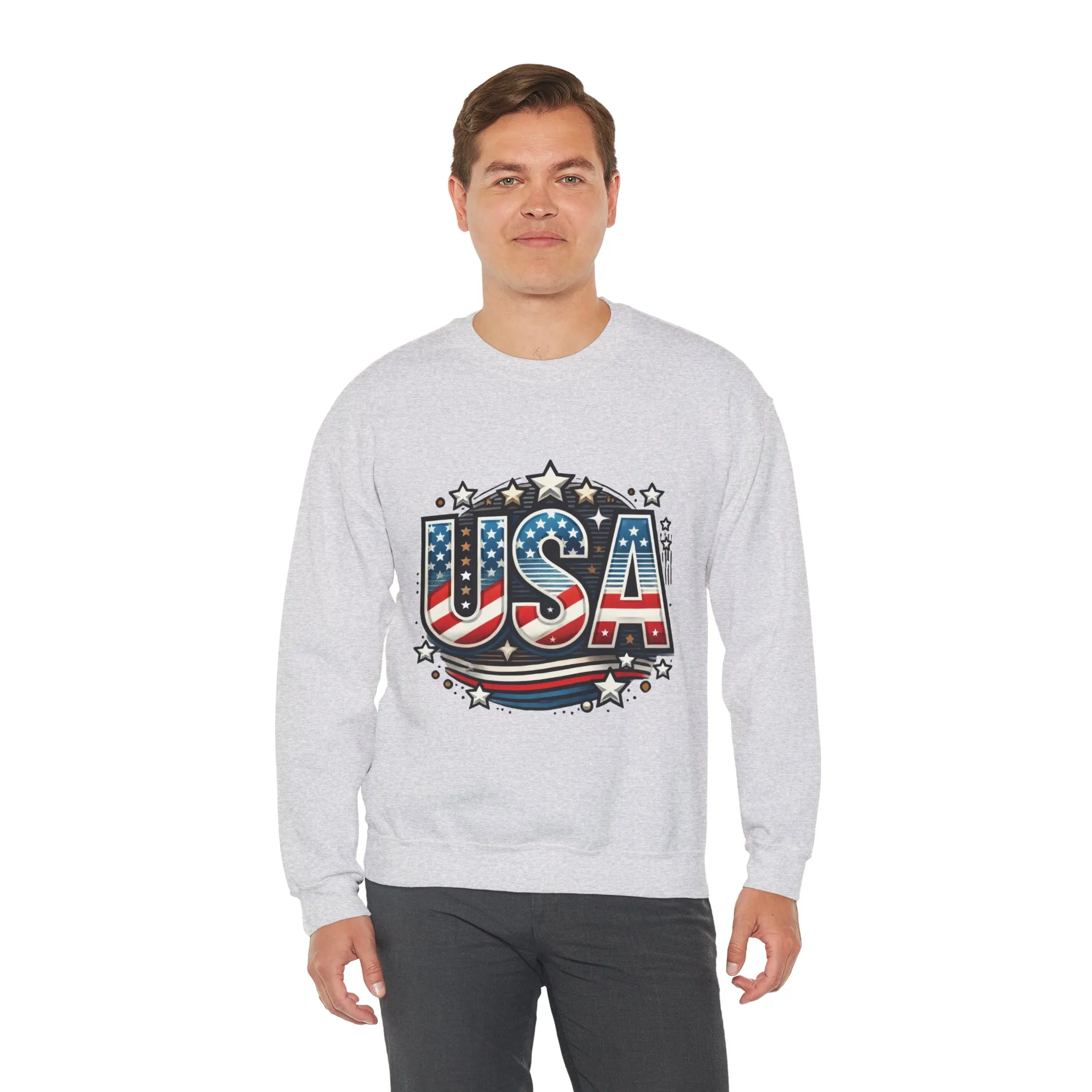 USA Pride Crewneck Sweatshirt, Comfortable Unisex Top, Great for Fourth of July, Independence Day, Everyday Wear, Cozy Gift - Image 36