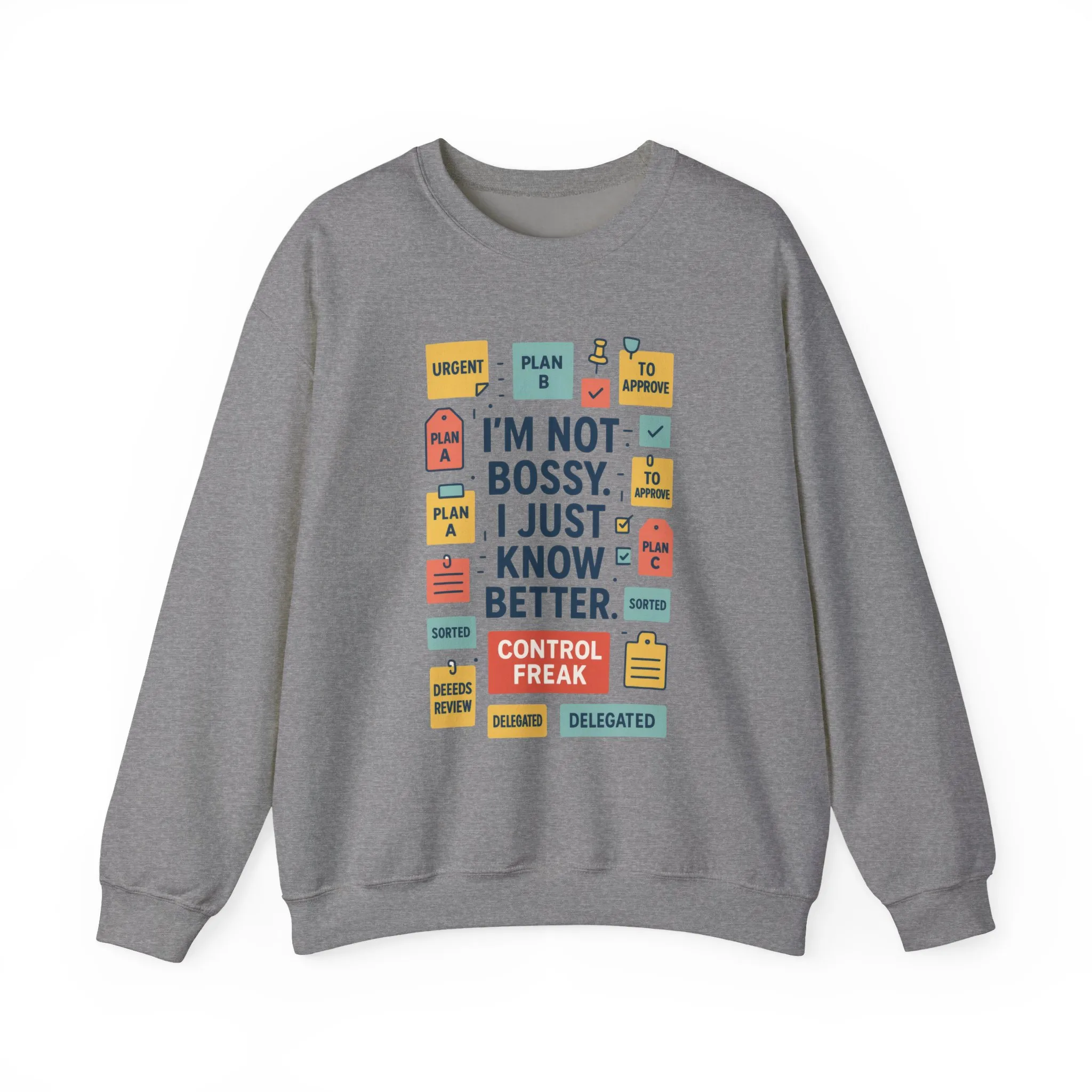 Funny Womens Control Freak Sweatshirt, Bold Sarcastic Quote Pullover, Ideal Gift for Bossy Friends, Funny Womens Sweatshirt - Image 13