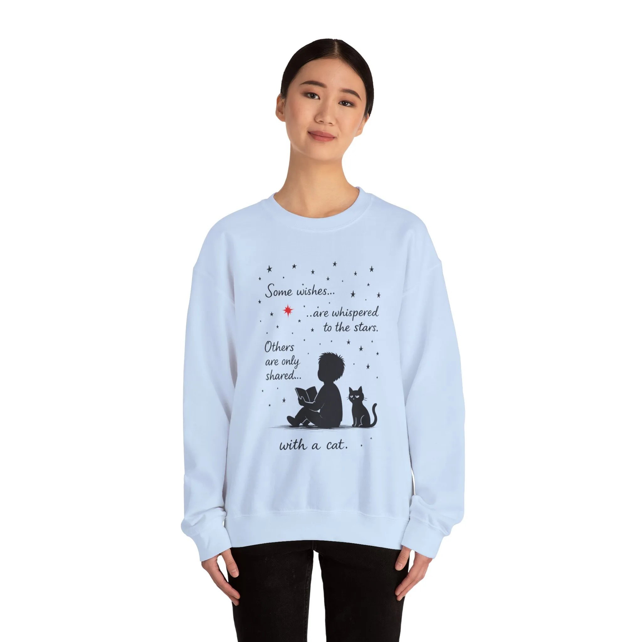 Cozy Cat-Inspired Crewneck Sweatshirt - Literary Lover Gift, Womens Layer, Cat Enthusiast Apparel, Thoughtful Gift for Cozy Nights - Image 20