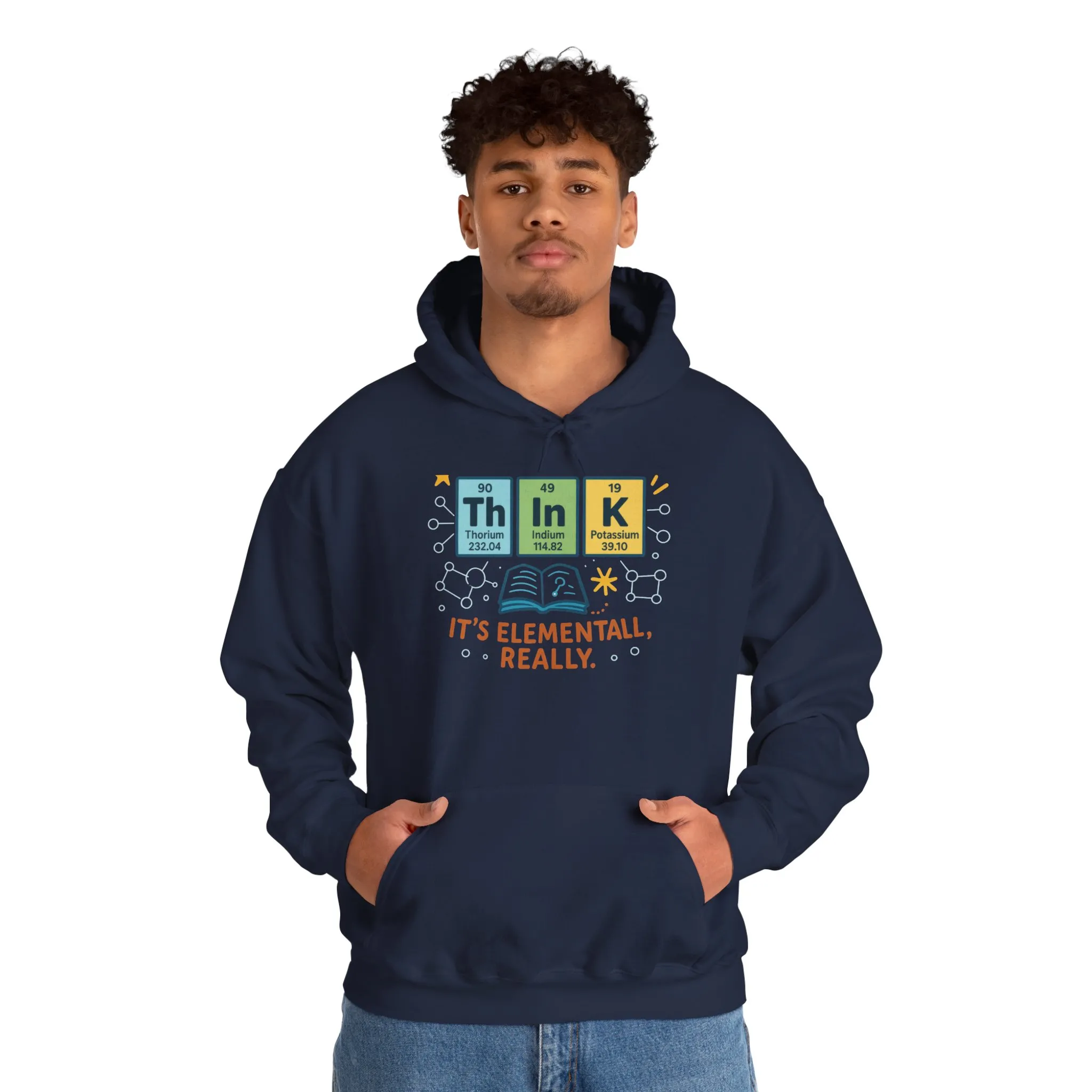 Science Hoodie for Men, Funny Nerd Hoodie, Element of Humor Sweatshirt, Science Lover Gift for Him, Chemistry Lover Gift - Image 32