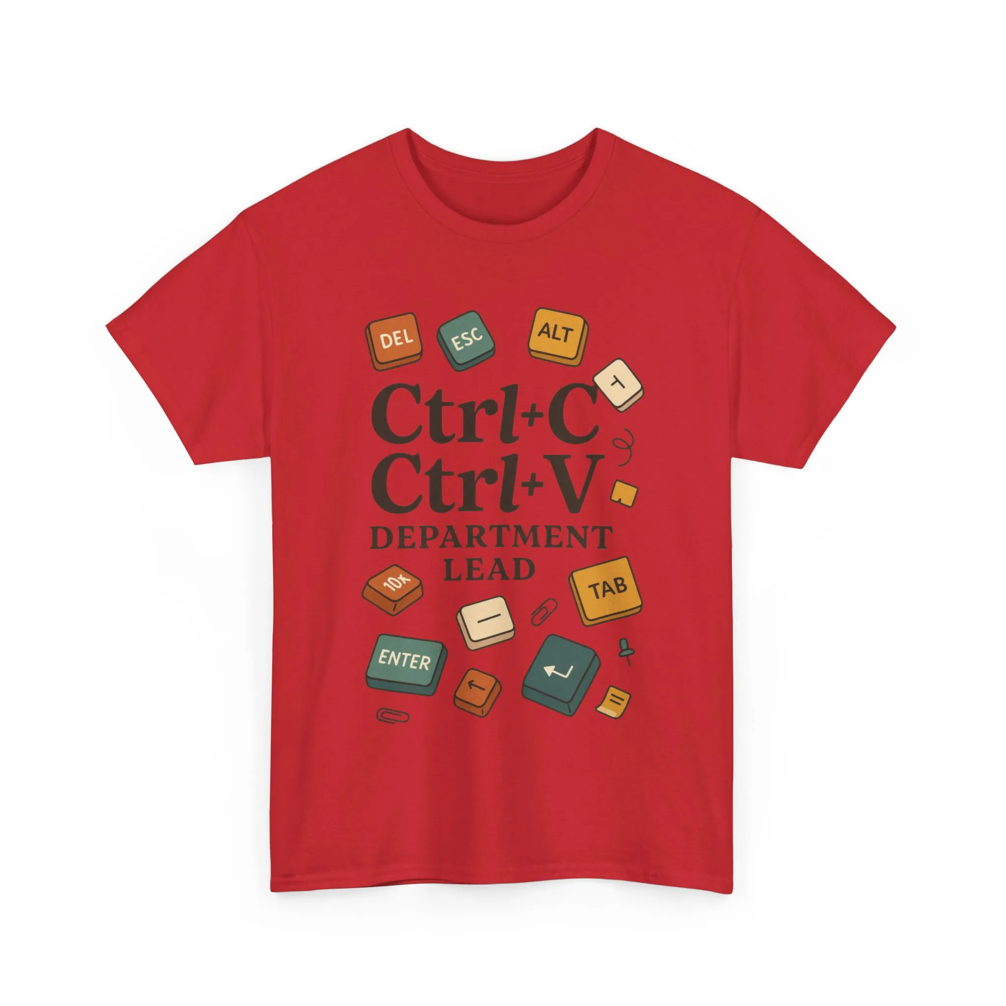 Funny Office T-Shirt, Ctrl+C Ctrl+V Department Lead Tee, Gift for Tech Lover, Creative Workwear, Programmer Apparel, Geeky Humor Shirt - Image 30