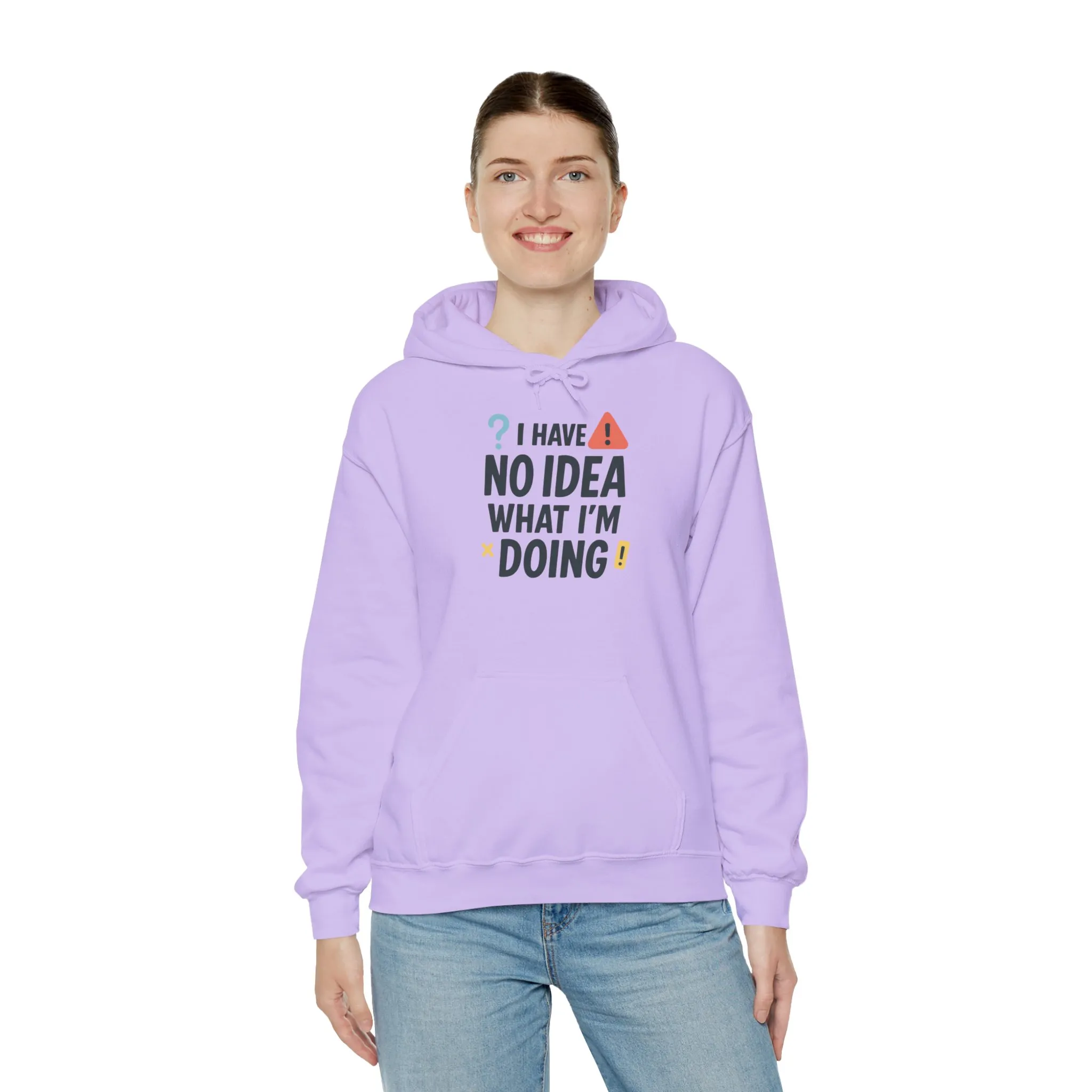 Funny Womens Hoodie, I Have No Idea What Im Doing, Chaotic Mood Sarcastic Sweatshirt for Her, Humor Hoodie, Cute Chaos Hoodie for Her - Image 3