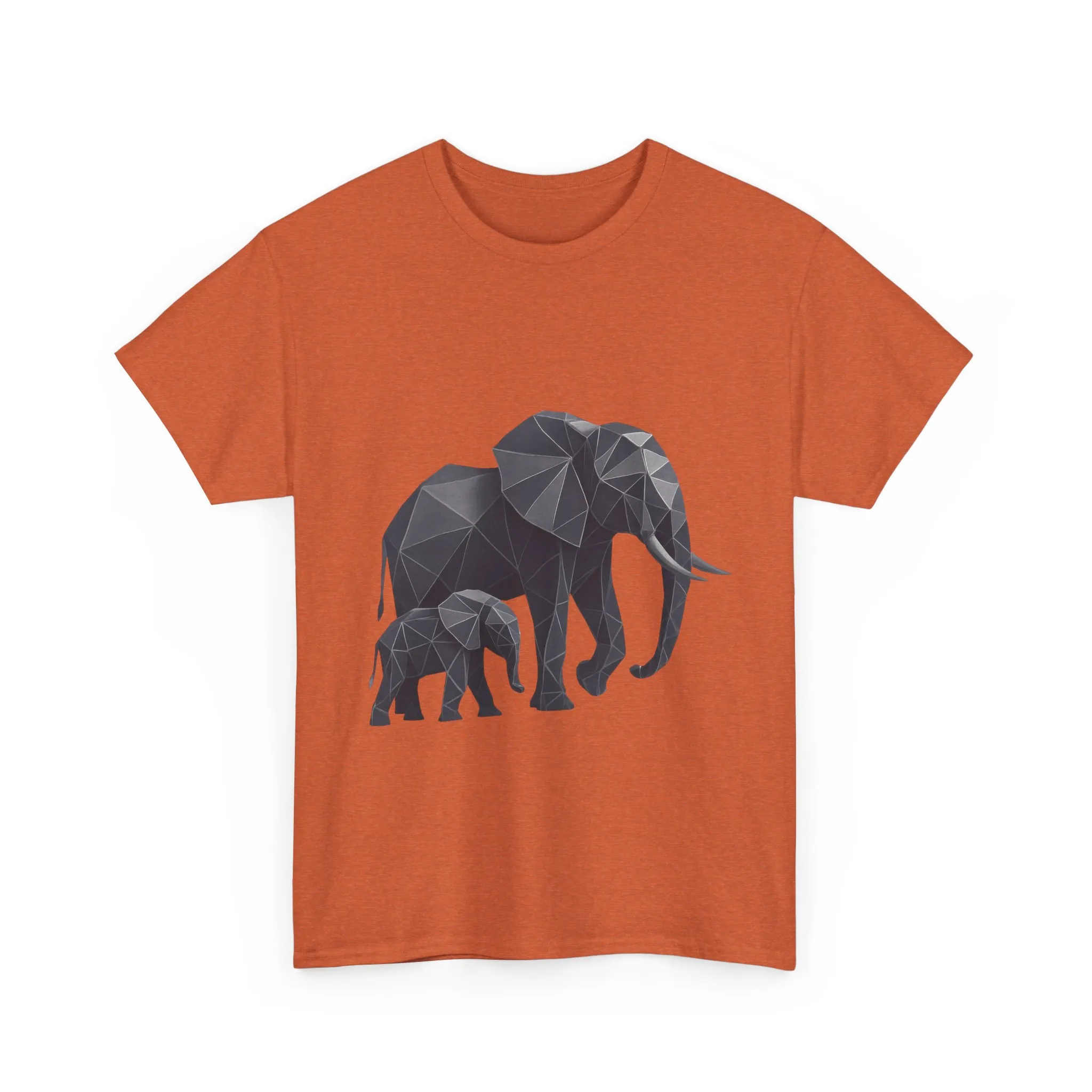Geometric Elephant Tee - Minimalist Art Shirt, Nature Lover Gift, Animal Print T-Shirt, Unisex Cotton Tee, Eco-Friendly Wear - Image 25