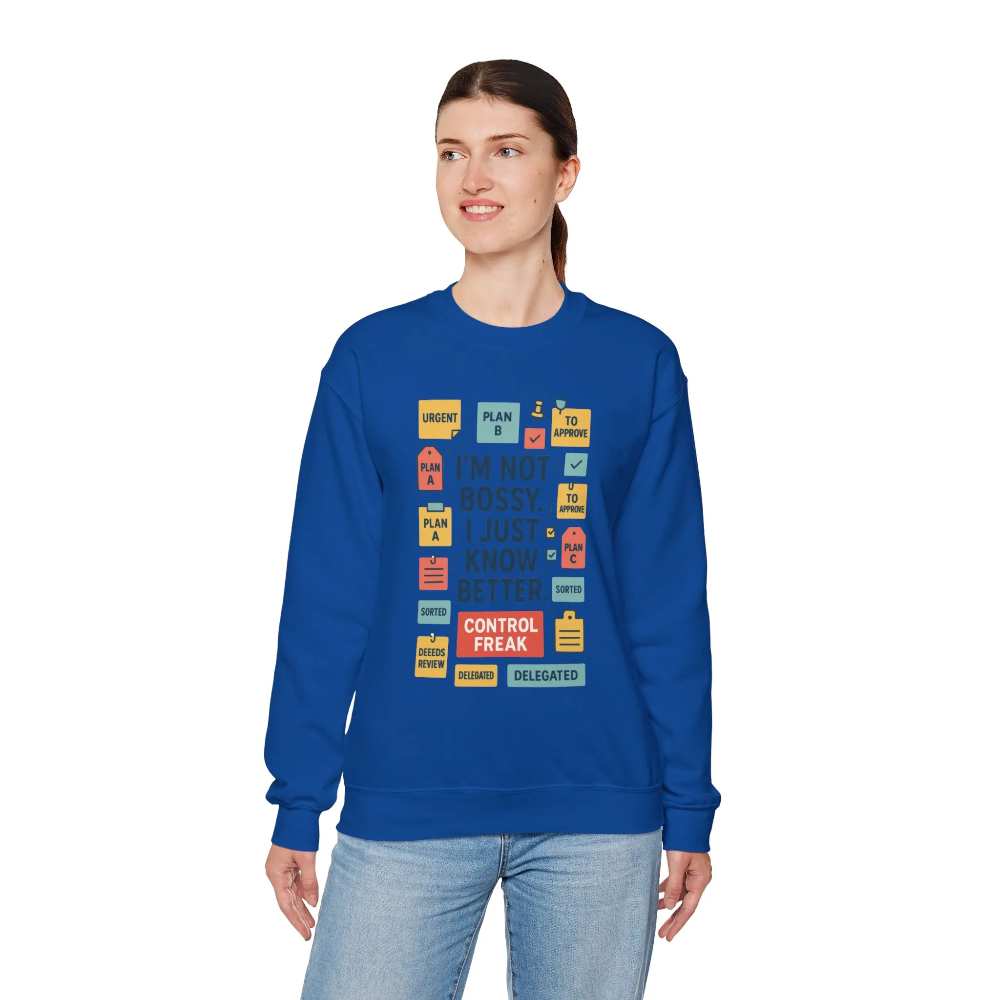 Funny Womens Control Freak Sweatshirt, Bold Sarcastic Quote Pullover, Ideal Gift for Bossy Friends, Funny Womens Sweatshirt - Image 21