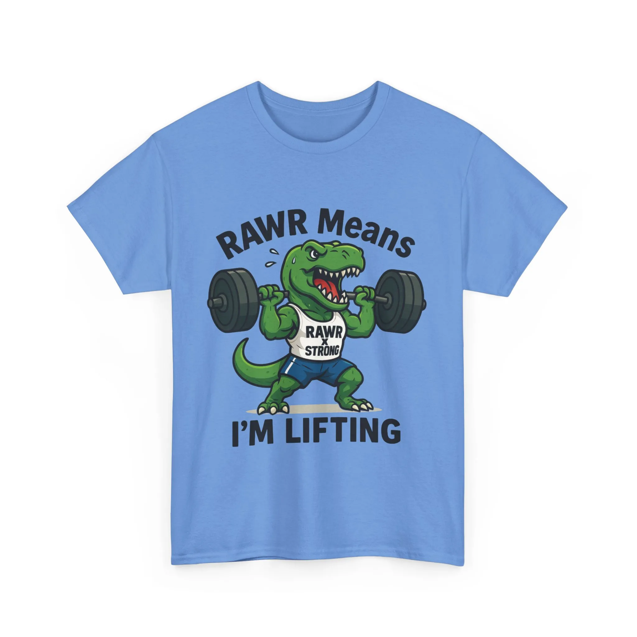 RAWR Gym Shirt for Men, Funny Dinosaur Lifting Tee, Workout Dino Fitness Gift, Barbell Humor Shirt, Motivational T-Shirt, Activewear - Image 16