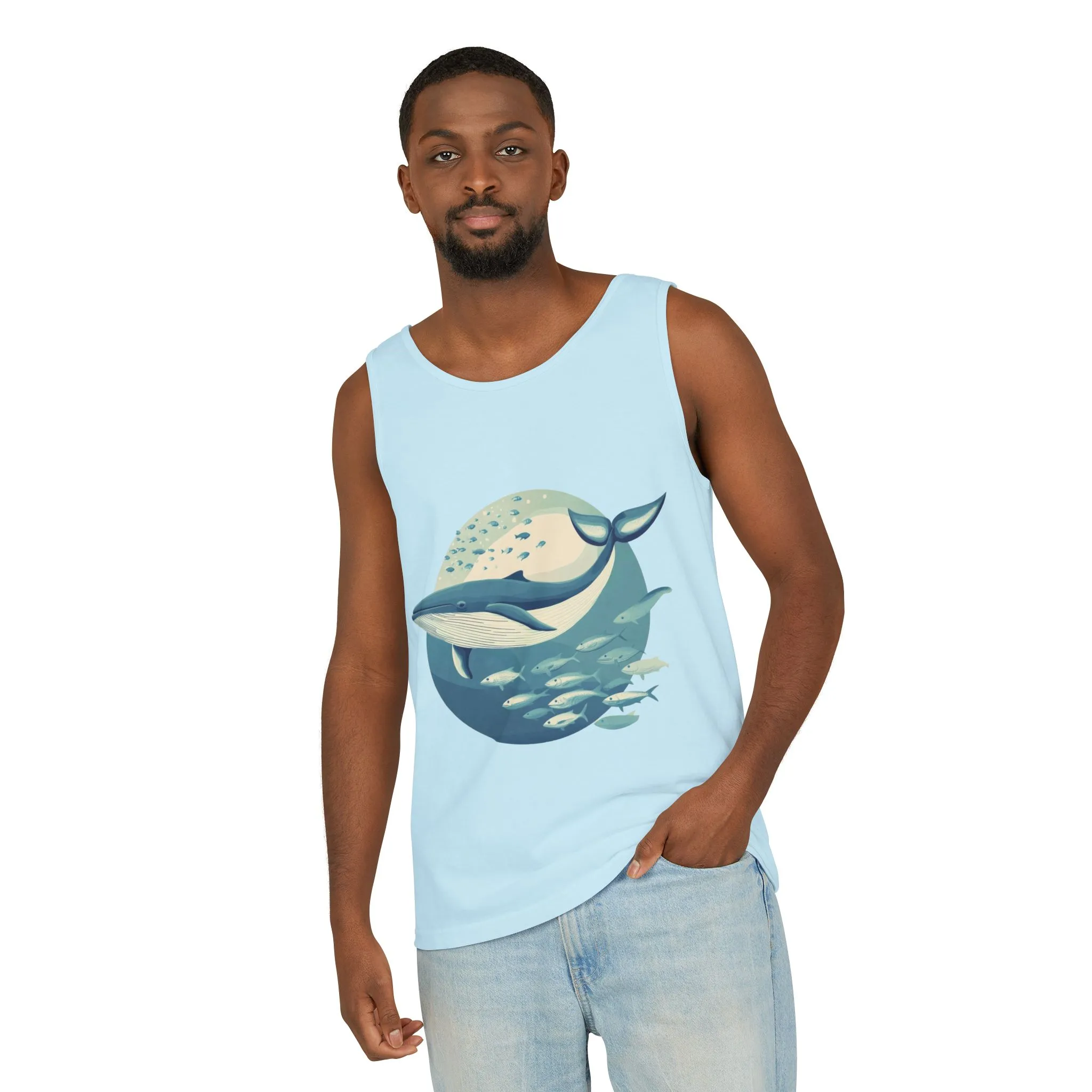 Ocean-Inspired Unisex Tank Top, Whale Design Shirt, Summer Casual Wear, Beach Vibes Gift, Eco-Friendly Fashion - Image 36
