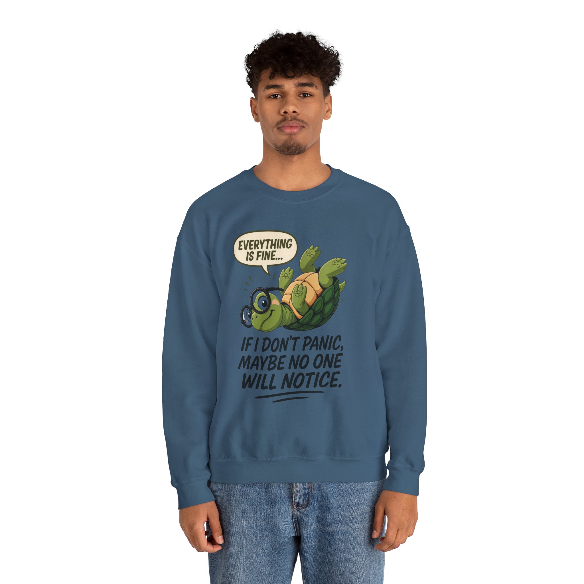 Casual Humor Unisex Sweatshirt, Perfect Gift for Anxiety Relief, Social Anxiety Joke, Quirky Graphic Sweatshirt, Introvert Humor Gift - Image 3