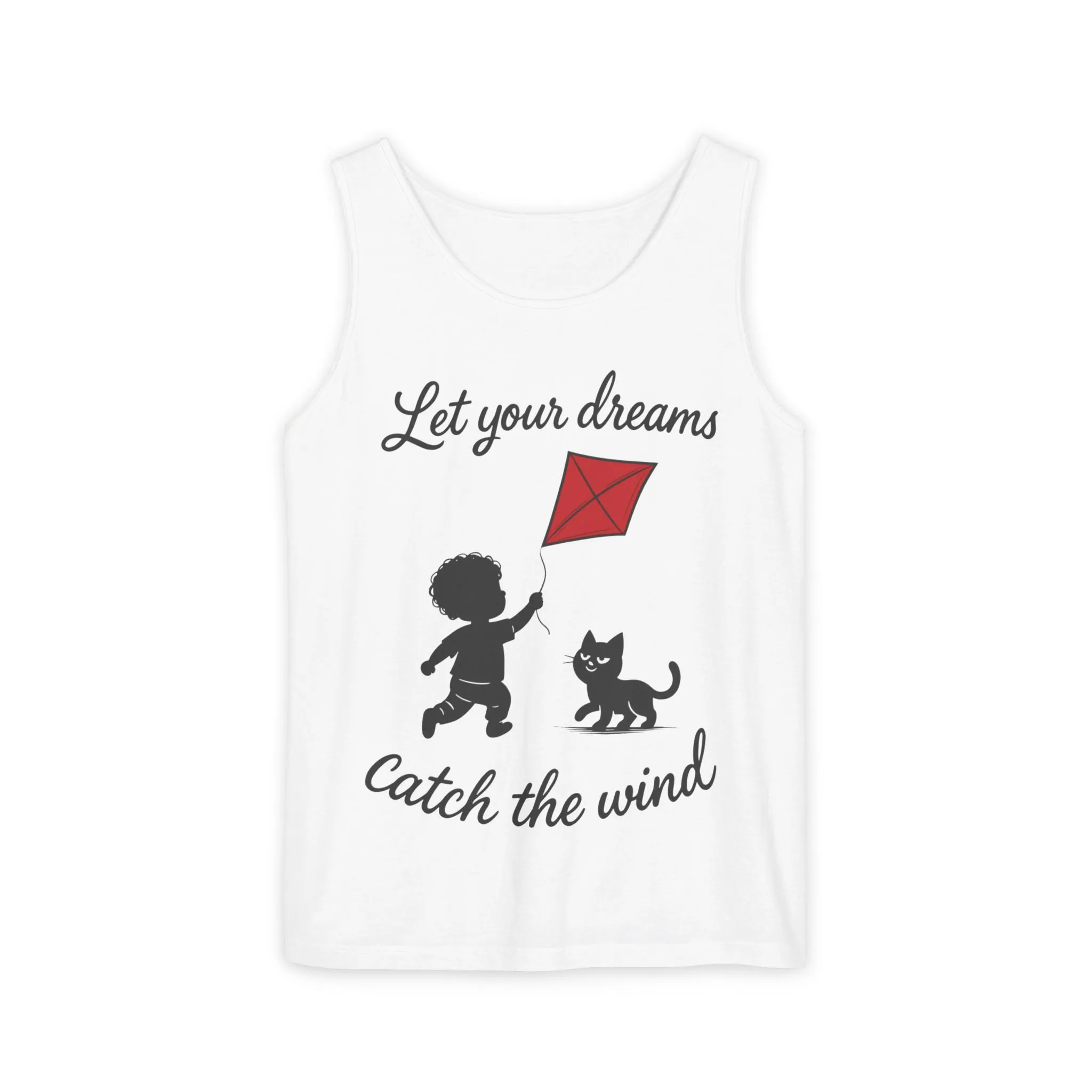 Dream-Catching Tank Top - Lightweight, Womens, Inspirational Graphic Tee, Summer Wear, Perfect Gift for Kids & Families - Image 4