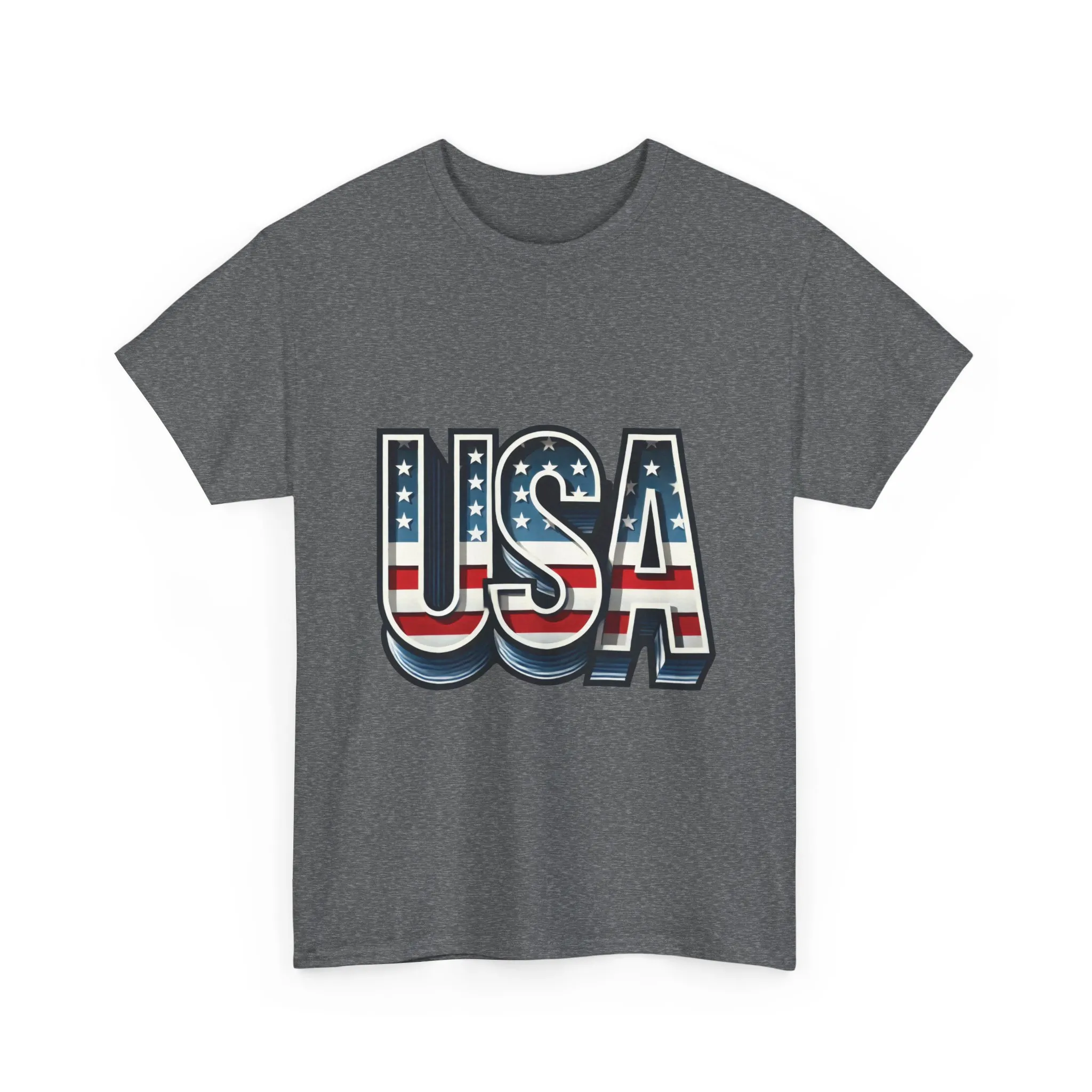 USA Patriotic Unisex Heavy Cotton Tee, American Pride Shirt, July 4th T-Shirt, Independence Day Apparel, Casual Summer Top - Image 11