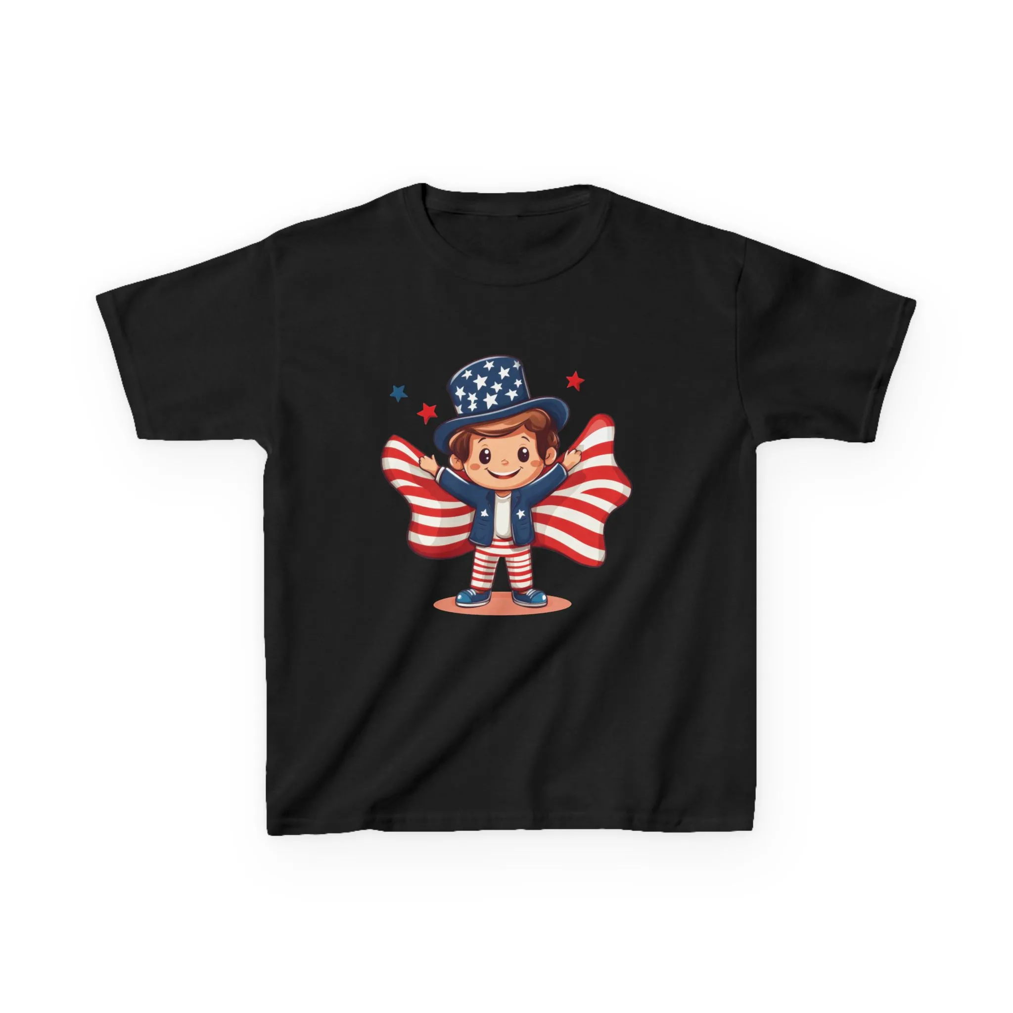 4th of July Kids T-Shirt,Kids Unisex Patriotic Tee, American Flag Outfit for Boys and Girls, Independence Day Shirt, Cute American Shirt - Image 13