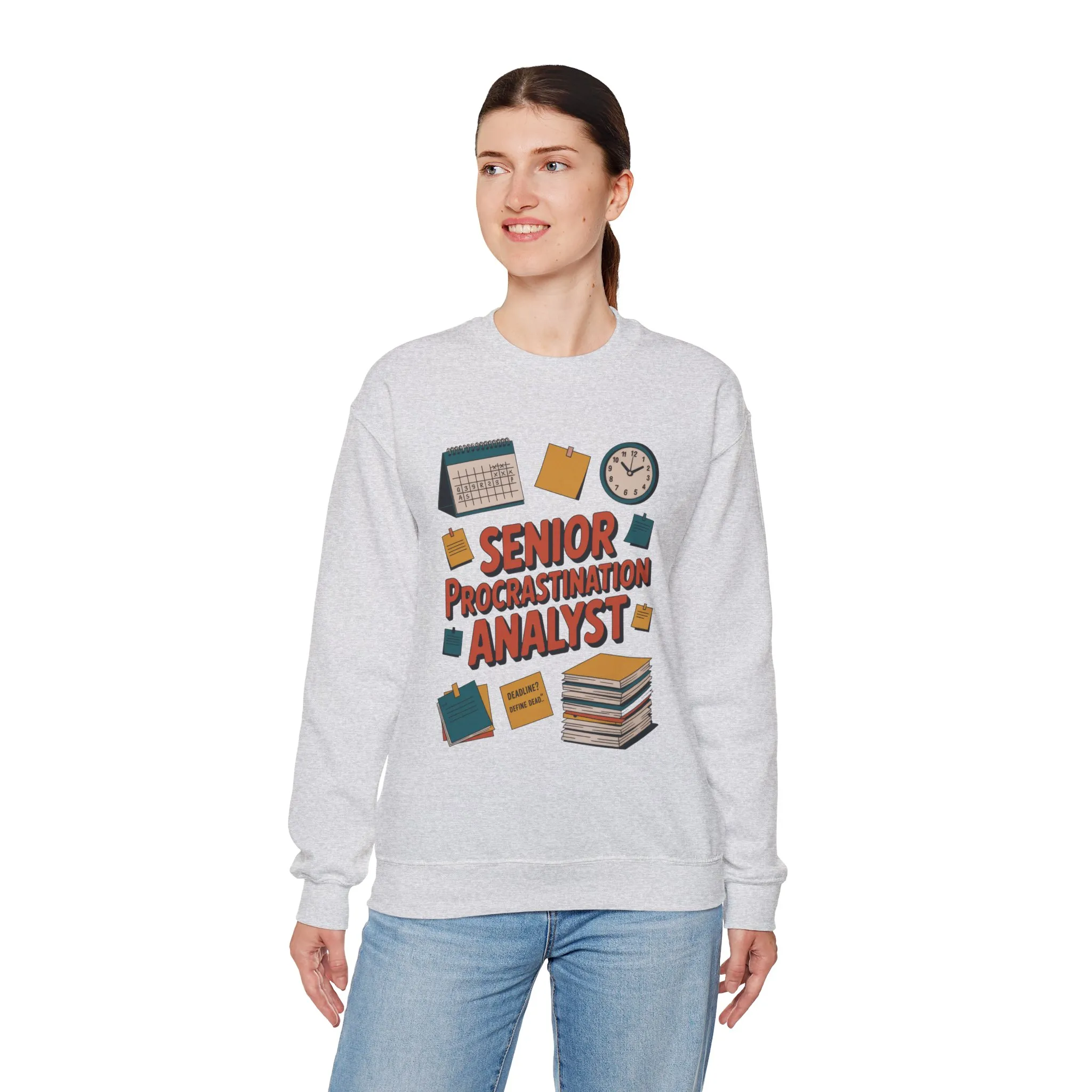 Senior Procrastination Analyst Sweatshirt, Gift for Graduates, Office Humor Apparel, Meme Sweatshirt, Casual Wear, Motivation Humor Apparel - Image 13