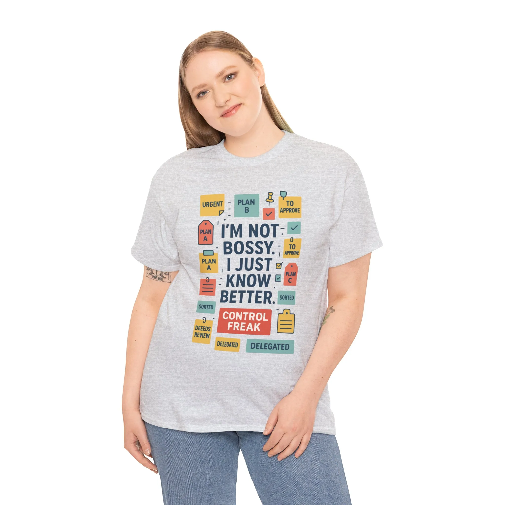 Funny Women's Control Freak T-Shirt, Bold Sarcastic Tee for Her, Funny Women's Cotton T-Shirt for Bossy Friends, Gifts, Self-Expression - Image 9