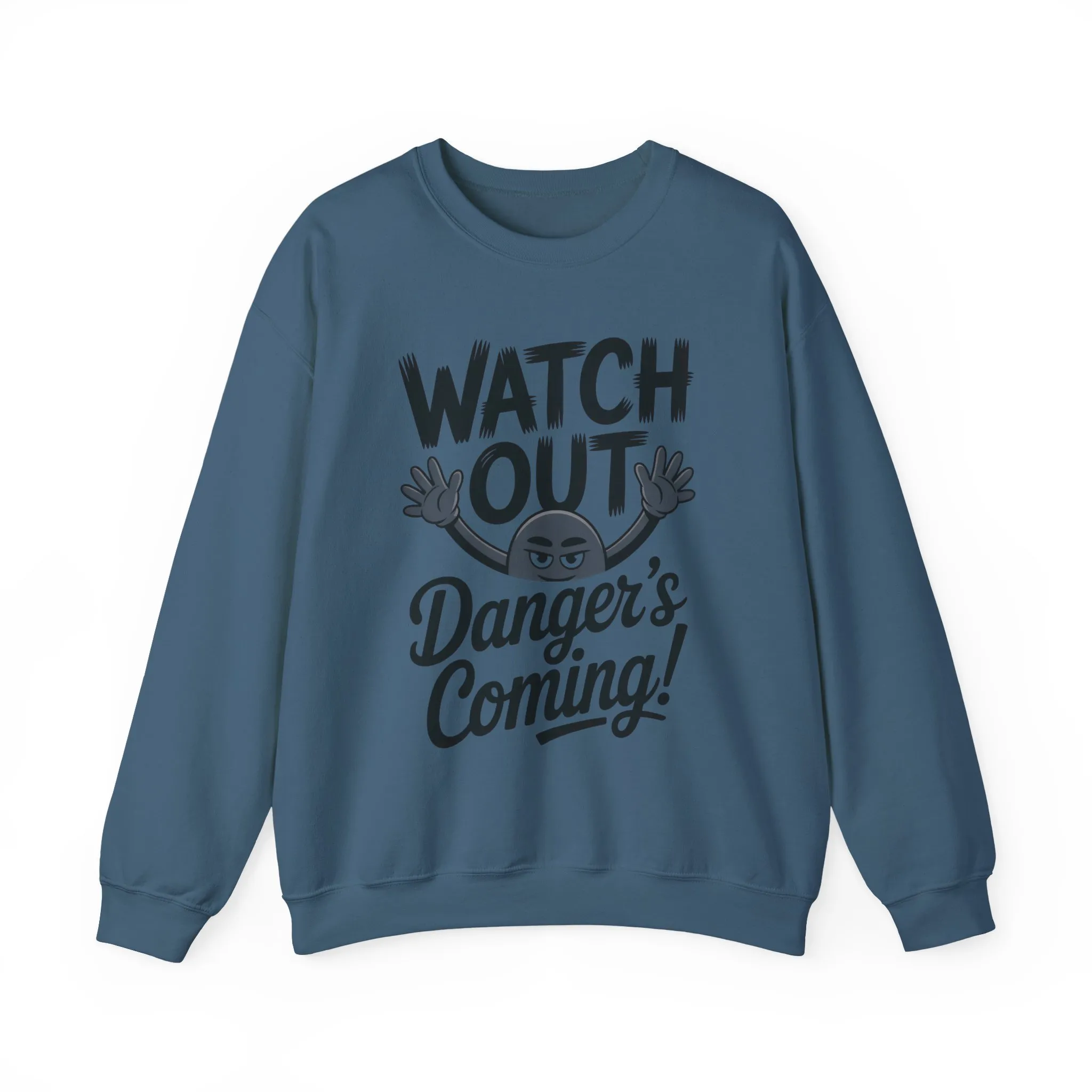 Mens Casual Crewneck Sweatshirt with Warning Message, Funny Gift for Friends, Cozy Layer for Everyone, Great for Halloween, Fall - Image 19