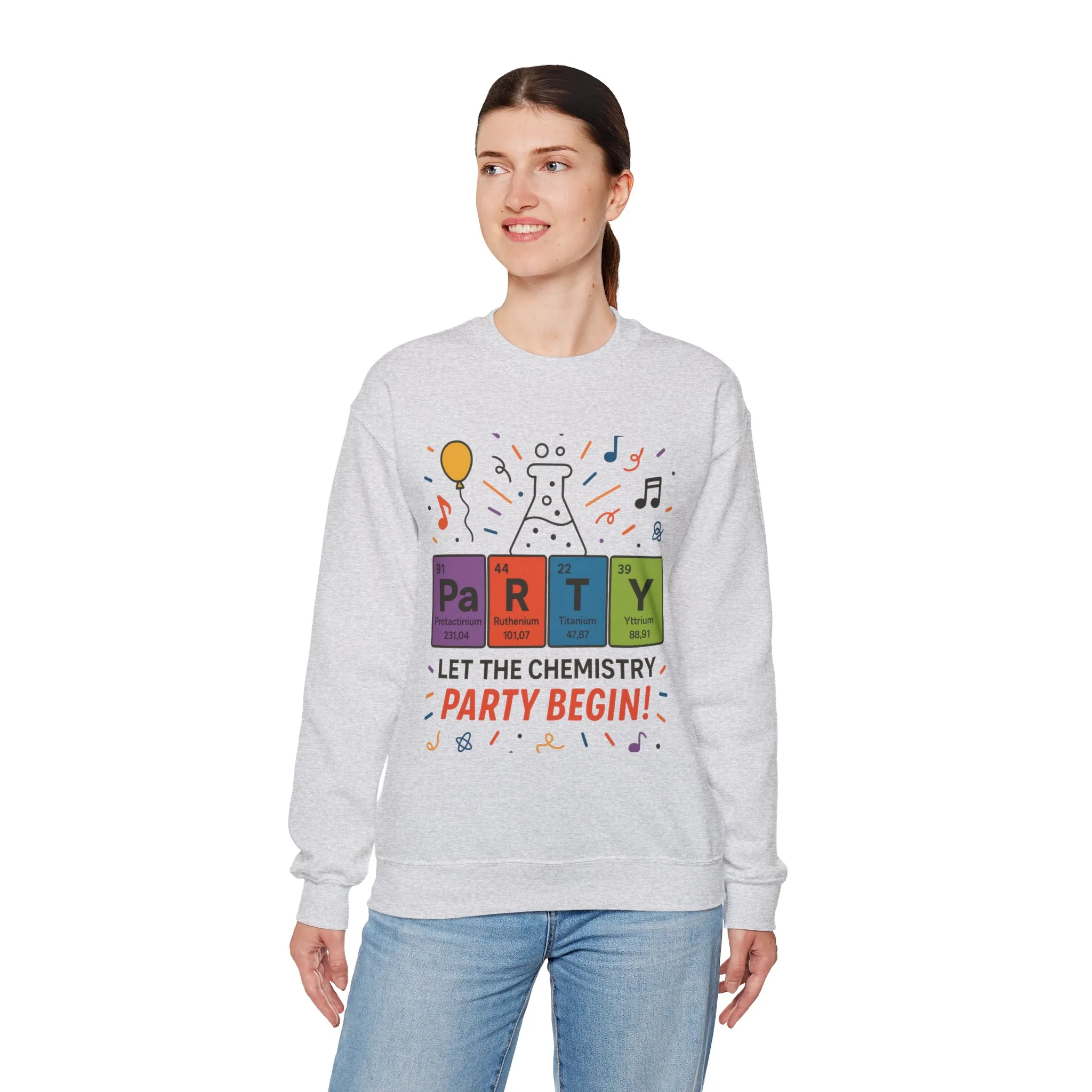 Party Chemistry Crewneck Sweatshirt, Chemistry Sweatshirt, Science Gift, Cute Crew Neck, Birthday Sweatshirt, Unisex Pullover - Image 8