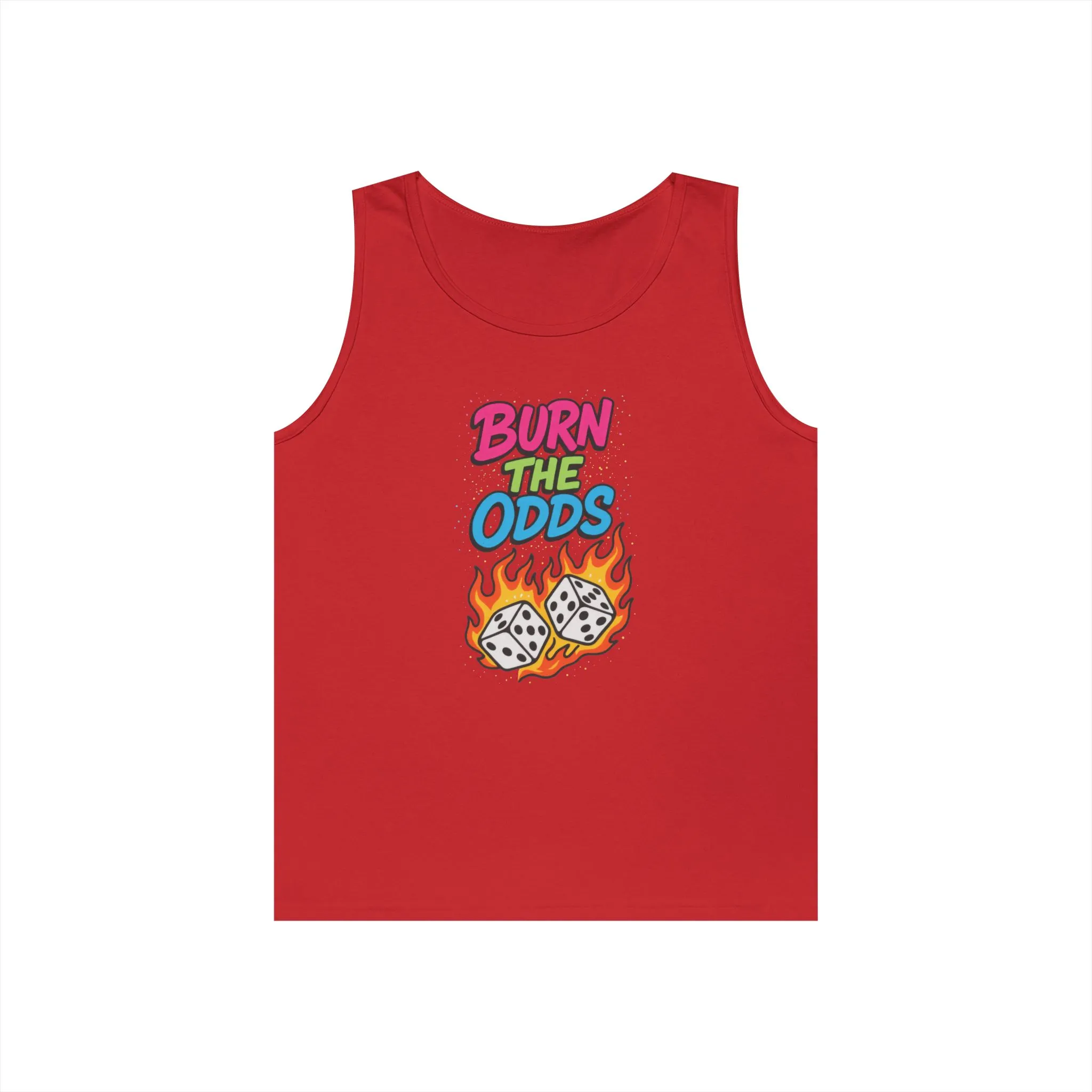 Burn the Odds Tank Top, Casual Summer Wear, Gaming Gift, Dice Design Tee, Gift for Gamers, Funny Tank, Perfect for Parties - Image 19