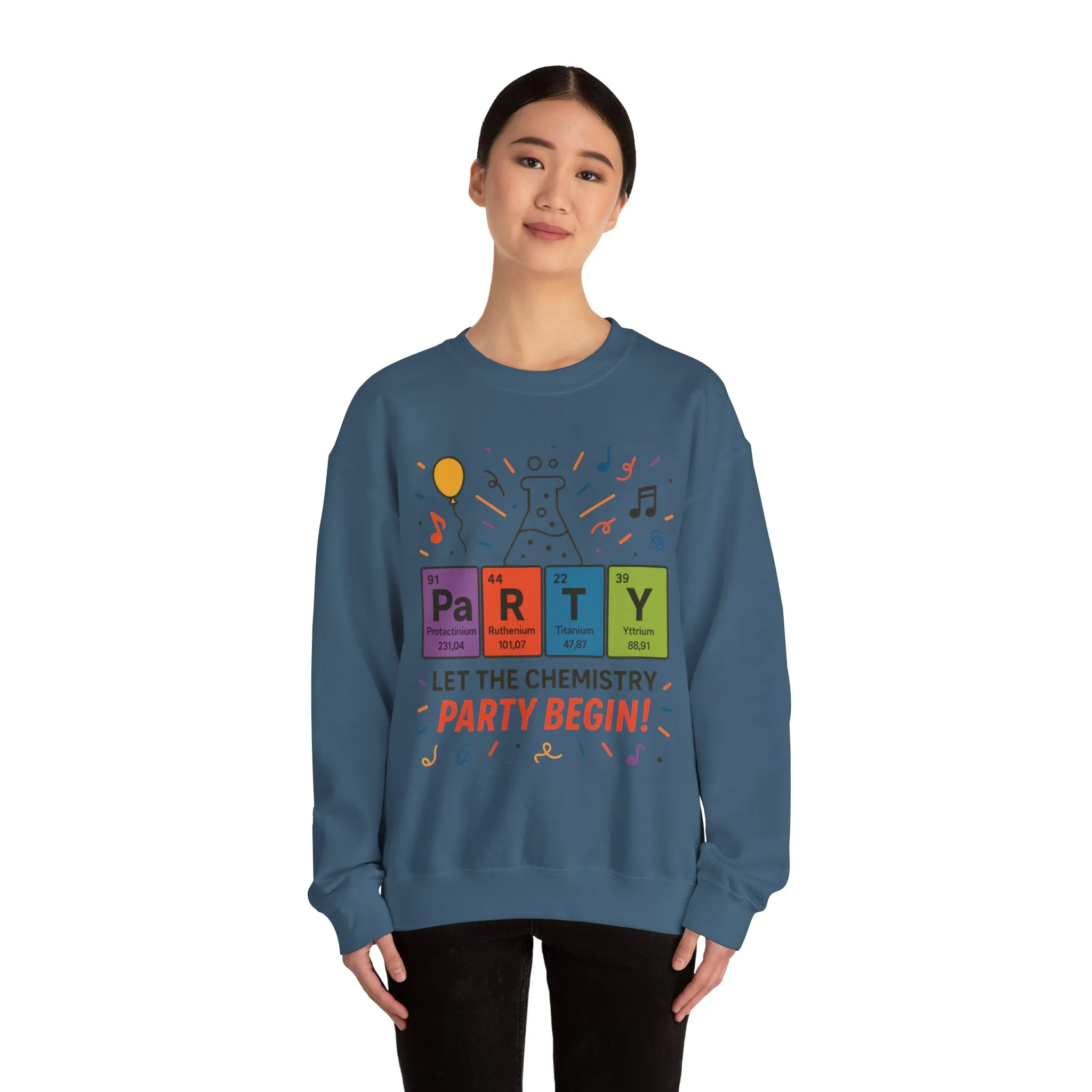 Party Chemistry Crewneck Sweatshirt, Chemistry Sweatshirt, Science Gift, Cute Crew Neck, Birthday Sweatshirt, Unisex Pullover - Image 26