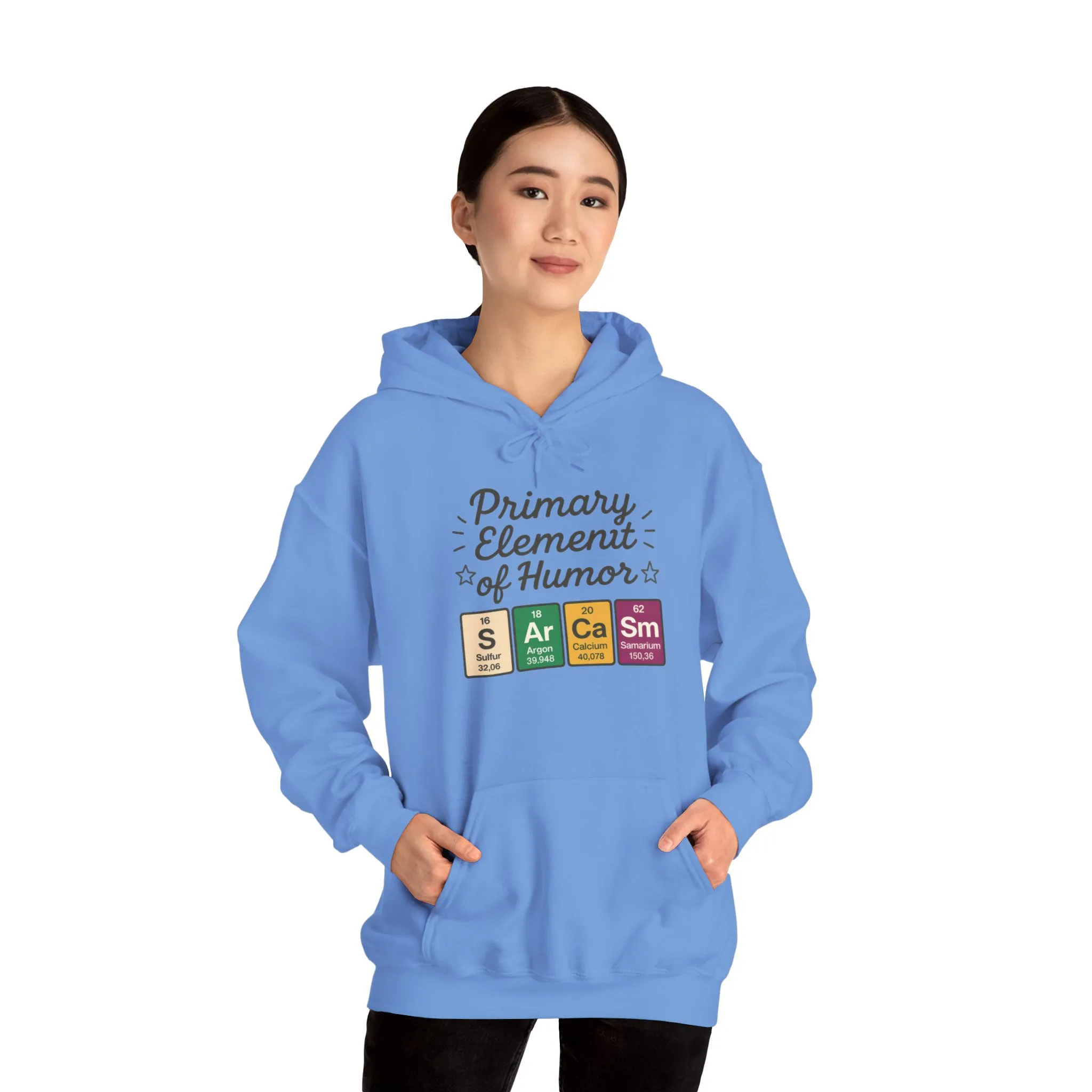 Sarcasm Hoodie for Women, Funny Chemistry Hoodie, Primary Element of Humor Science Sweatshirt, Nerdy Gift for Her - Image 19