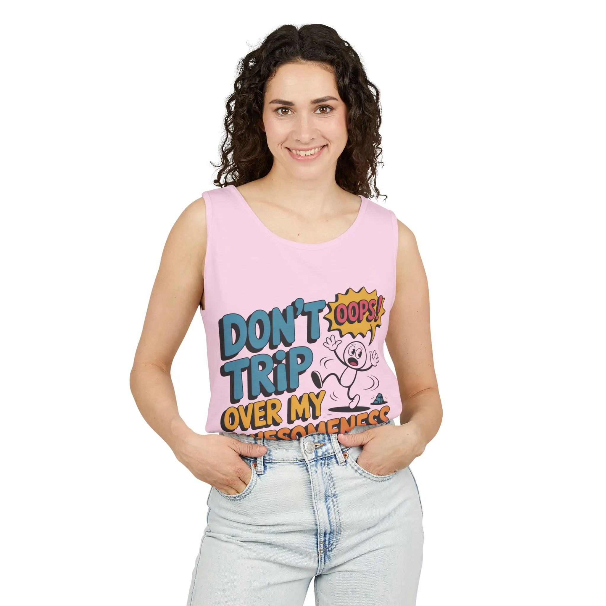 Funny Graphic Tank Top, Don't Trip Over My Awesomeness Tank, Womens Cotton Tank for Casual Wear, Gift for Friends, Birthday Gift, Humor Tee - Image 29