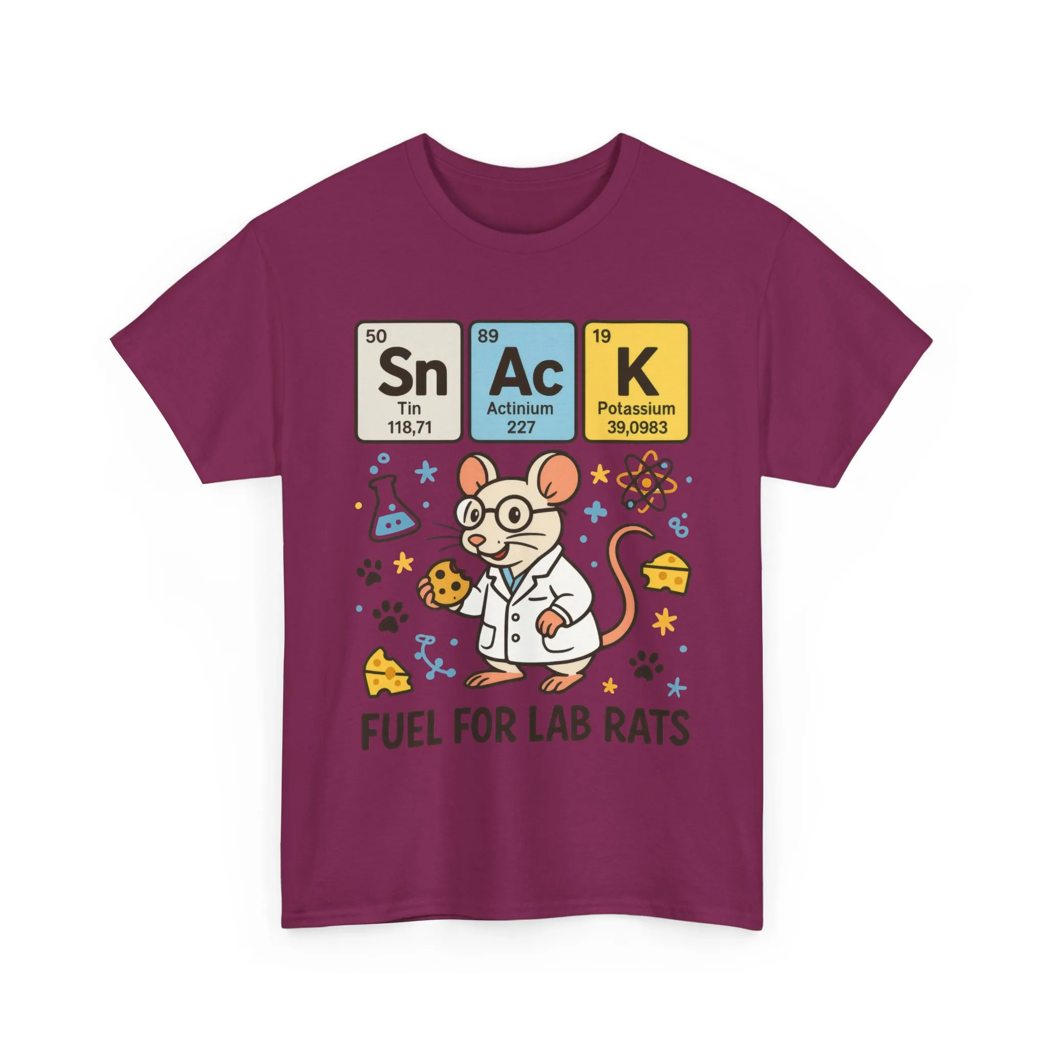 Funny Womens Science T-Shirt,Periodic Table Tee, Fuel for Lab Rats Nerdy Shirt, Gifts for STEM Lovers, Quirky Science Apparel - Image 28