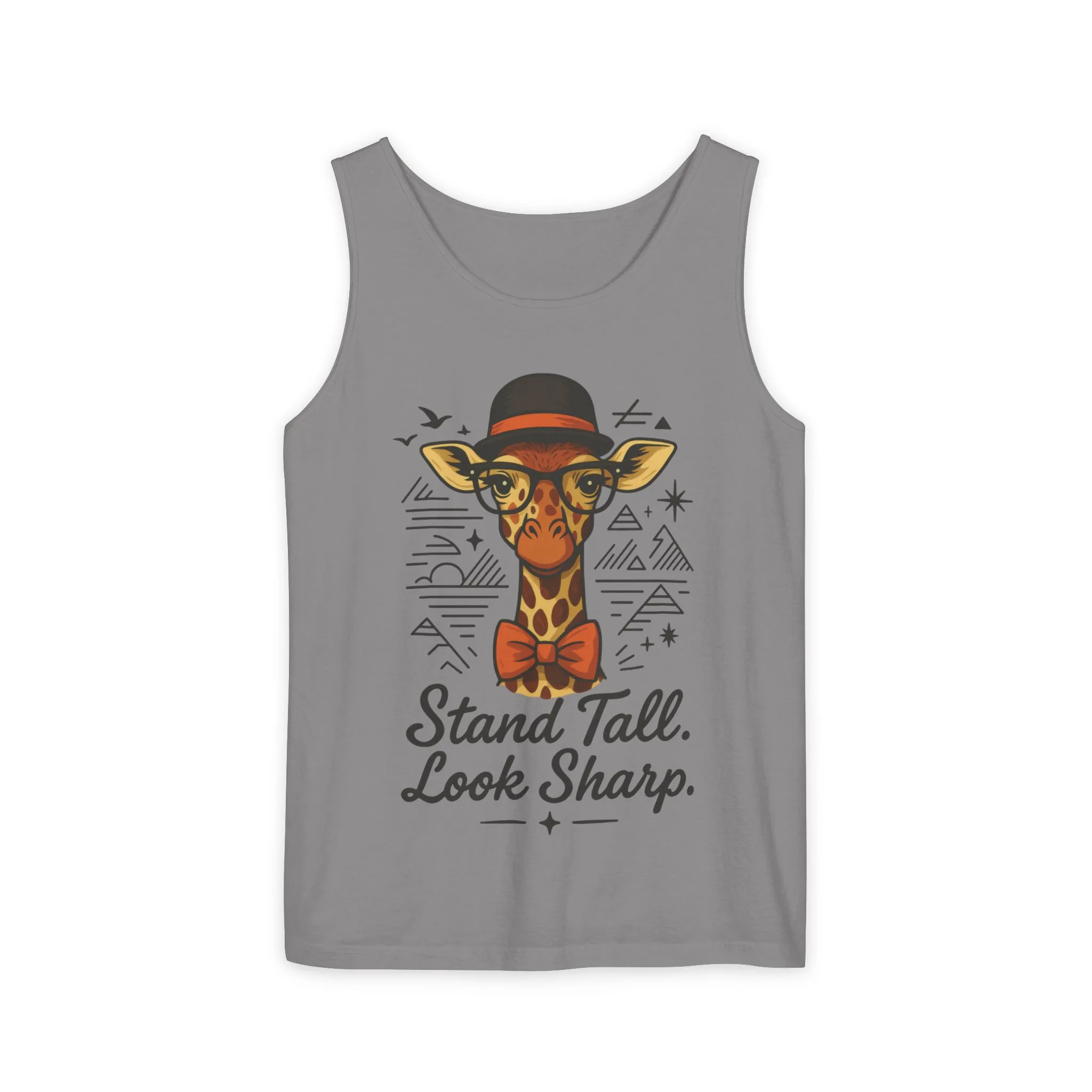 Giraffe Inspirational Tank Top, Stand Tall Look Sharp Shirt, Unisex Summer Apparel, Cute Animal Gift, Zoo Lover's Fashion - Image 30