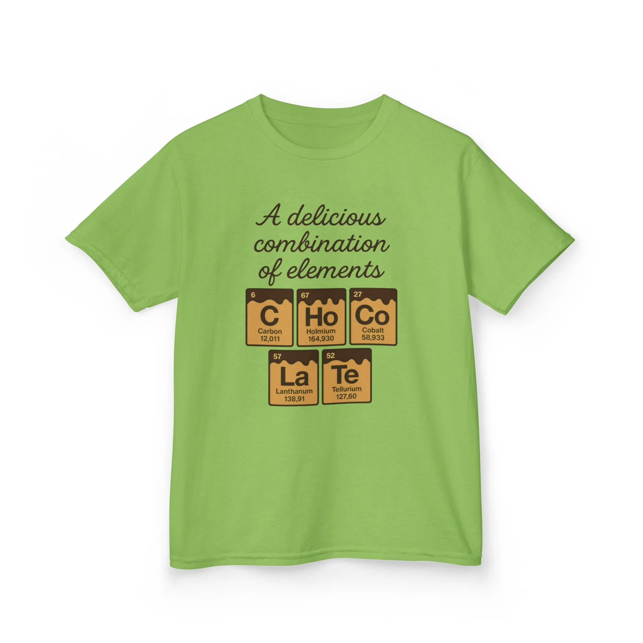 Funny Chocolate Science Young Girl T-Shirt, Choco-LaTe Element Shirt, Sweet Science Gift, Children's Gift, Birthday Party - Image 7