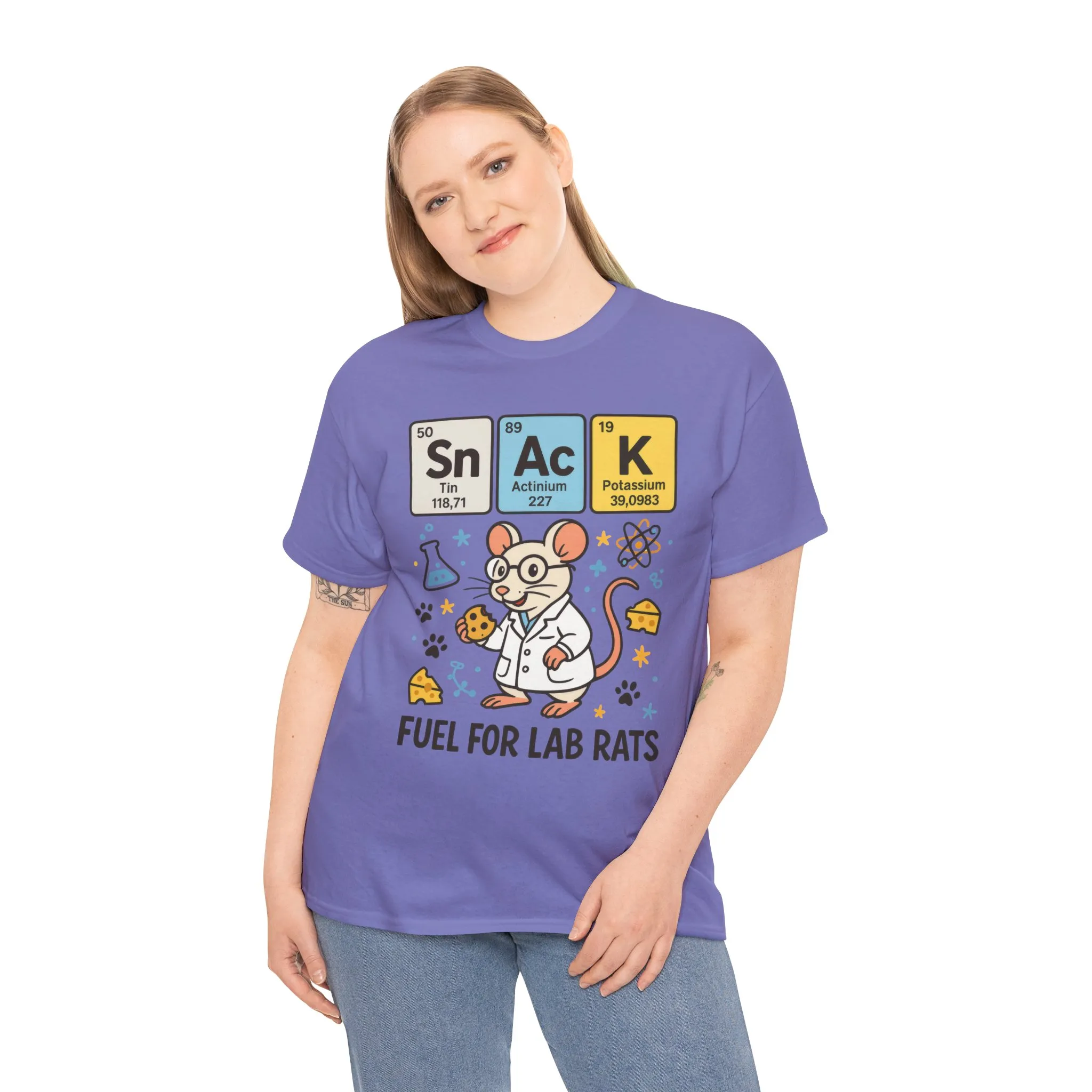 Funny Womens Science T-Shirt,Periodic Table Tee, Fuel for Lab Rats Nerdy Shirt, Gifts for STEM Lovers, Quirky Science Apparel - Image 20
