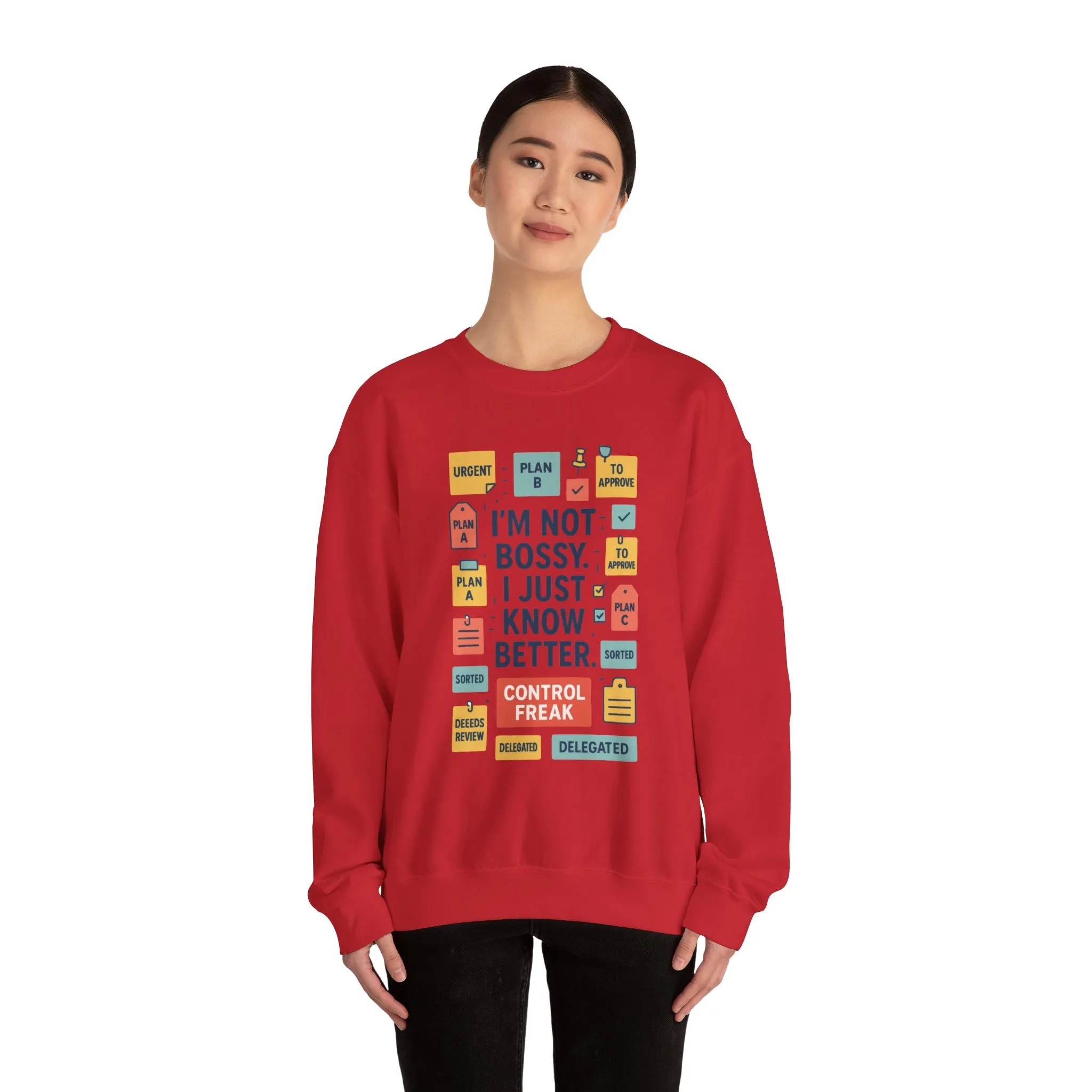 Funny Womens Control Freak Sweatshirt, Bold Sarcastic Quote Pullover, Ideal Gift for Bossy Friends, Funny Womens Sweatshirt - Image 35
