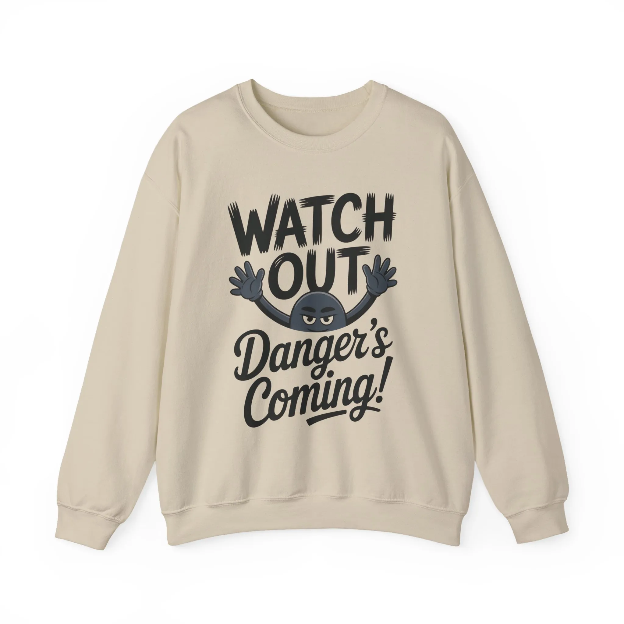 Mens Casual Crewneck Sweatshirt with Warning Message, Funny Gift for Friends, Cozy Layer for Everyone, Great for Halloween, Fall - Image 7
