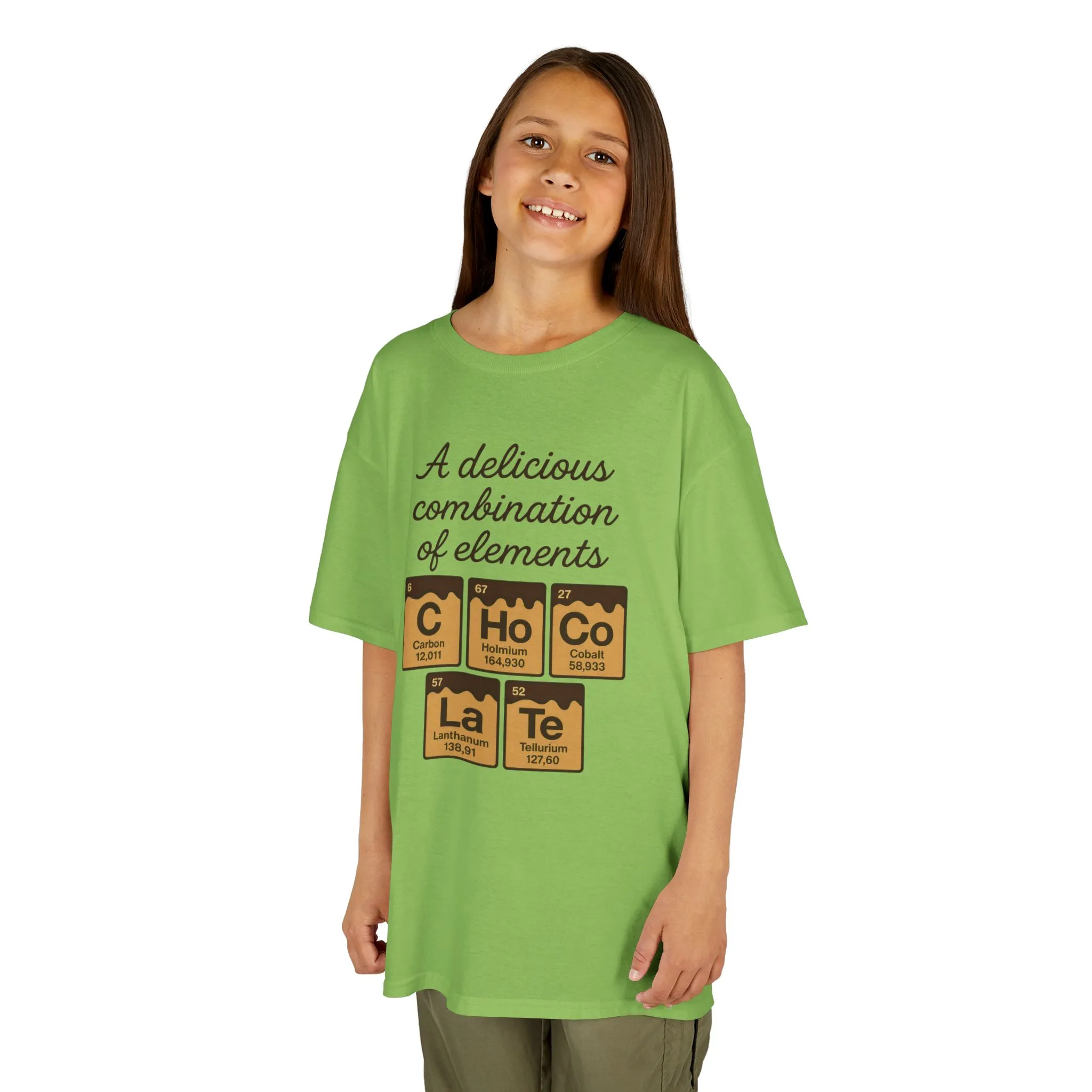 Funny Chocolate Science Young Girl T-Shirt, Choco-LaTe Element Shirt, Sweet Science Gift, Children's Gift, Birthday Party - Image 8